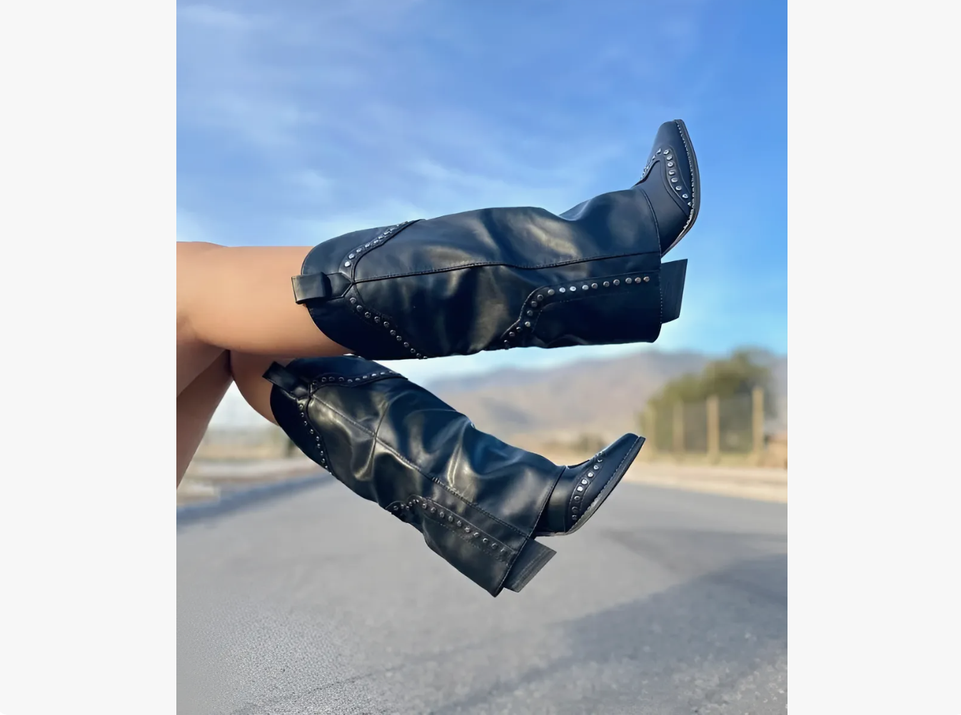 Botas Texanas Cowboy Con Tachas-3