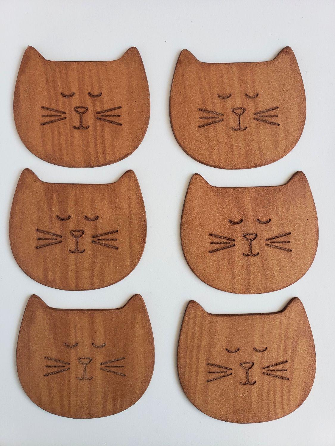 Set de posavasos de madera gato Marfeldmuebles-1