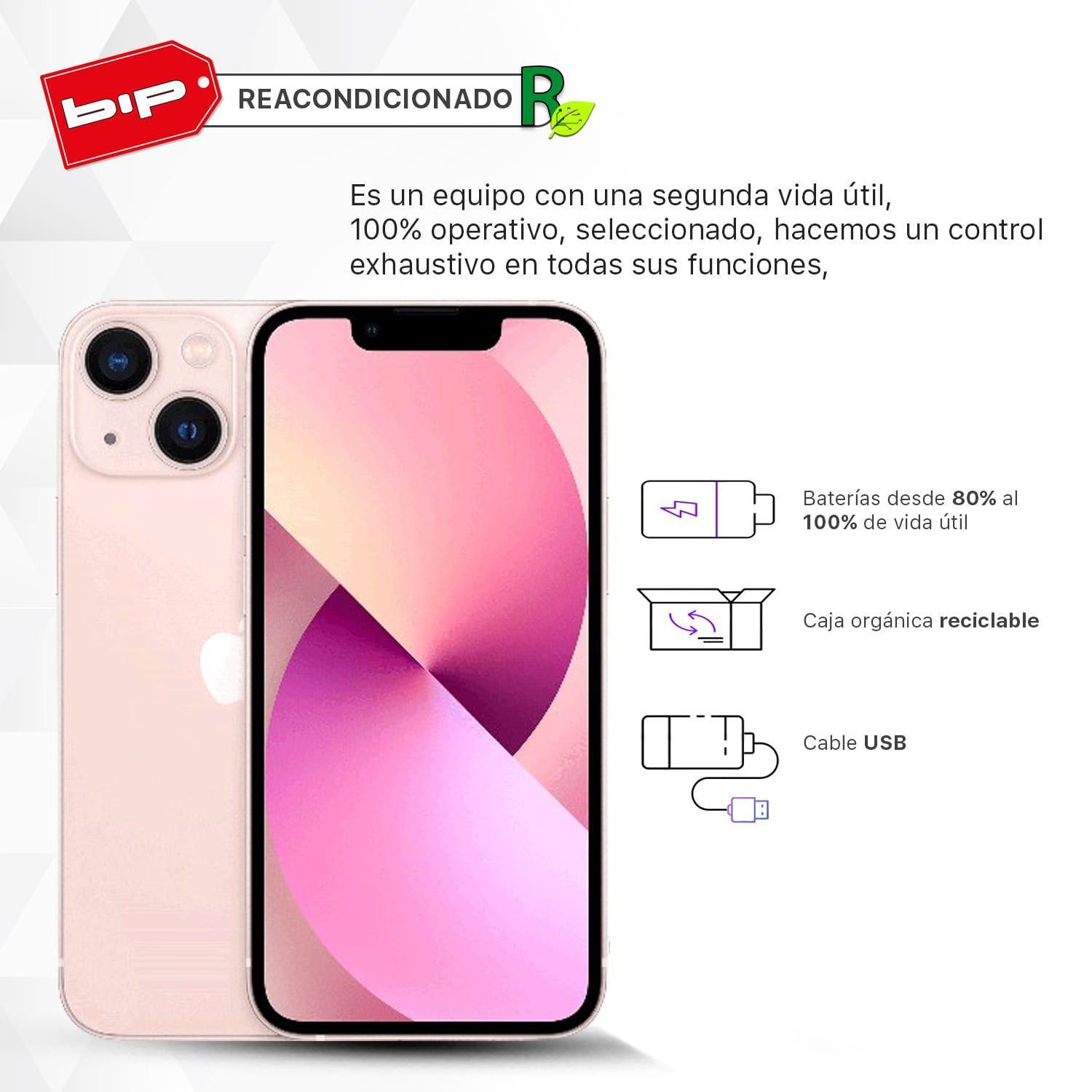 iPhone 13 Mini 256GB -Pink-Reacondicionado- Grado A-1