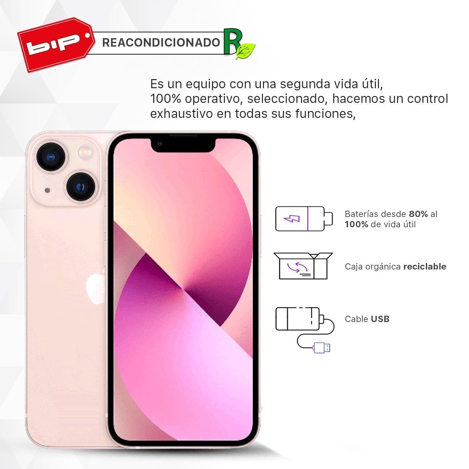iPhone 13 Mini 128GB -Pink-Reacondicionado-Grado A-1