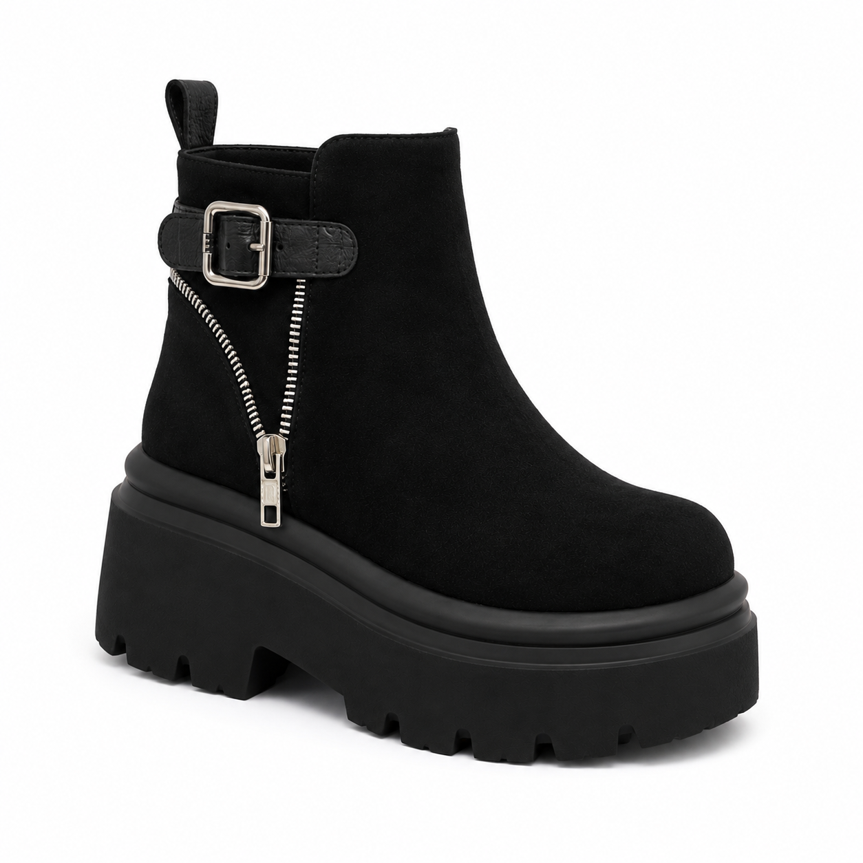 Botin Plataforma Hebilla NegroBot n Plataforma Hebilla Negro-2