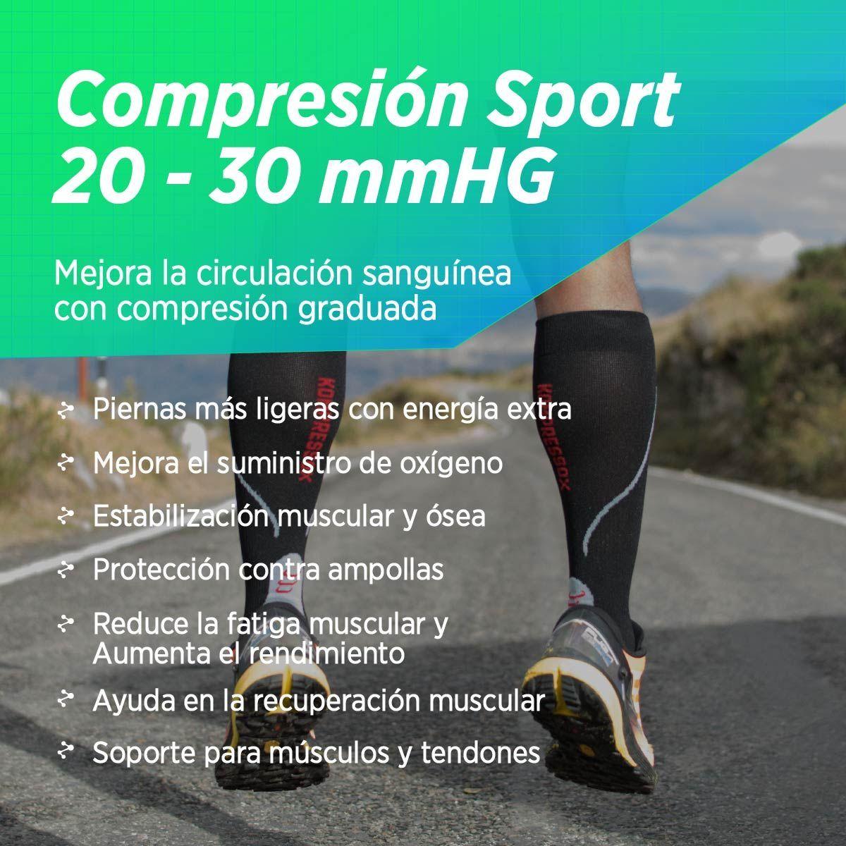 Medias de compresión running tenis futbol padel crossfit 20 30 mmhg-2