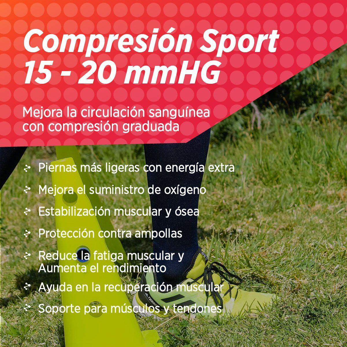 Calcetines de compresión 15-20 mmHg de algodon trekking gym running-2