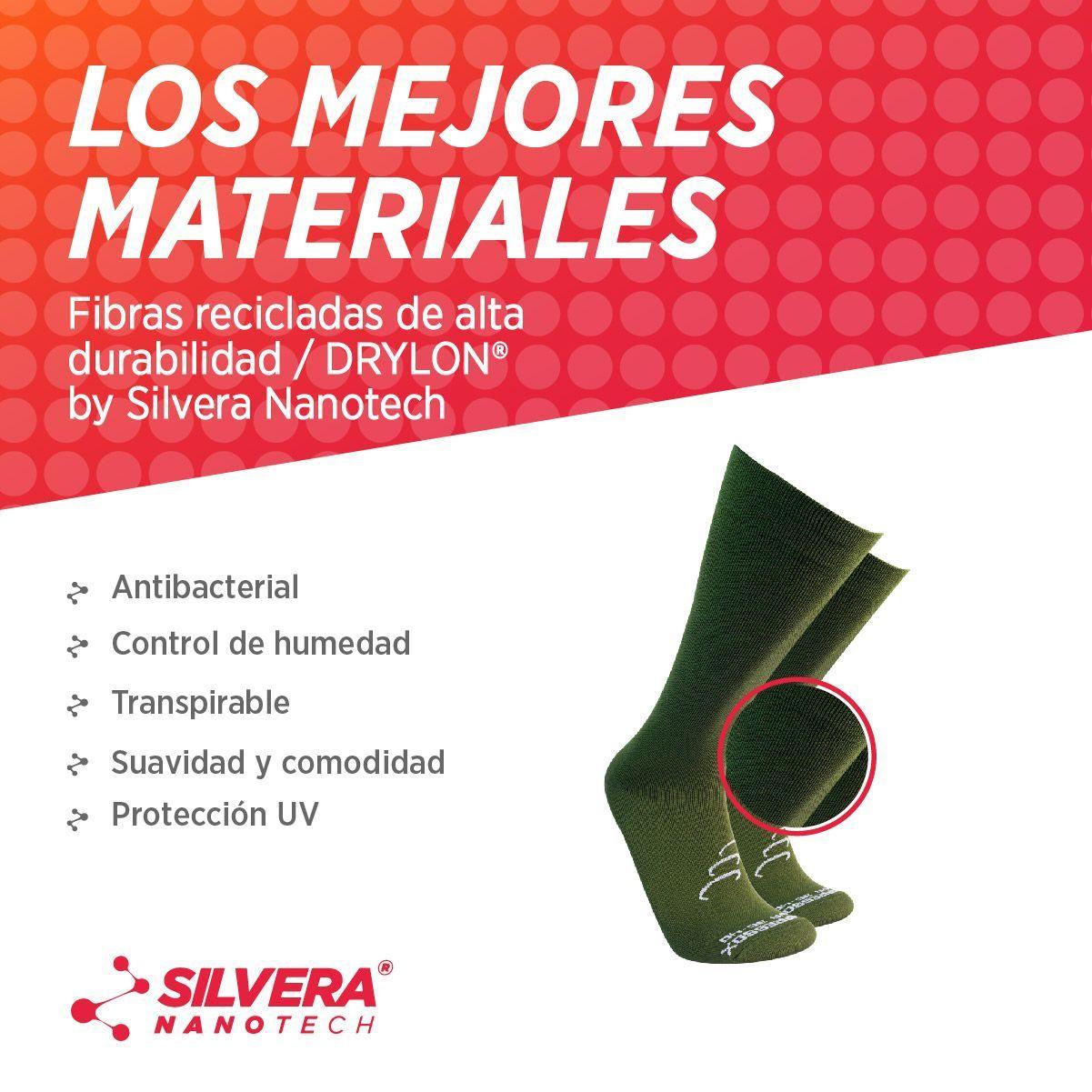 Calcetines de compresión 15-20 mmHg de algodon trekking gym running-3