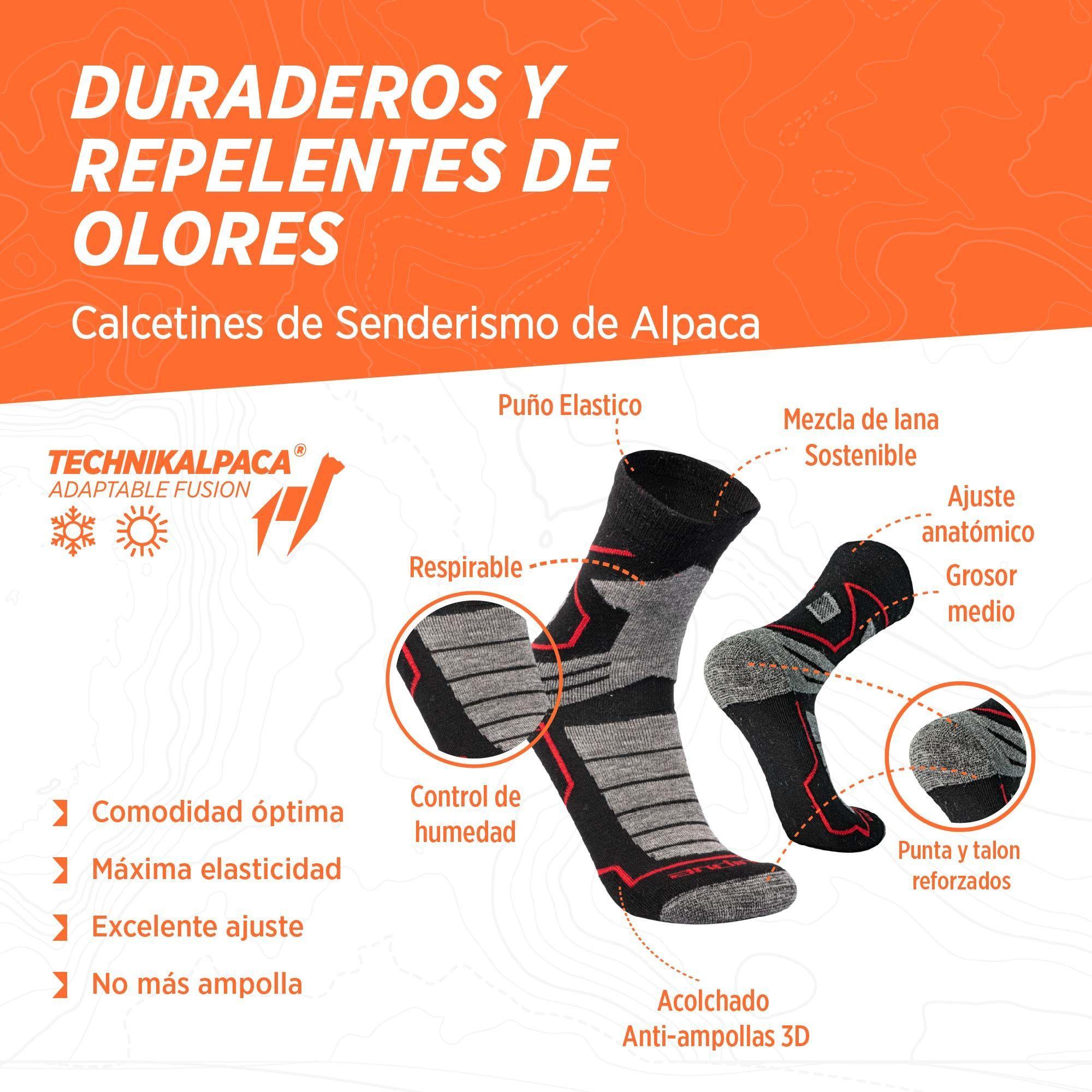 Calcetines Deportivos Outdoor de Alpaca y Merino -1