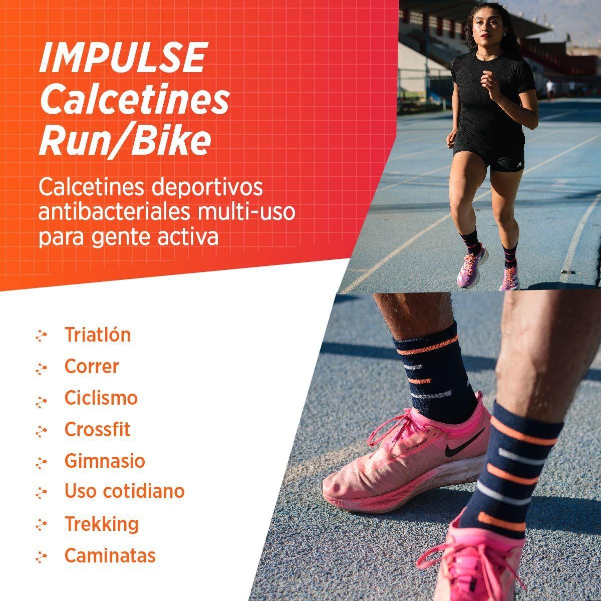 Calcetines mujer hombre running ciclismo gym tenis padel deportivos-4