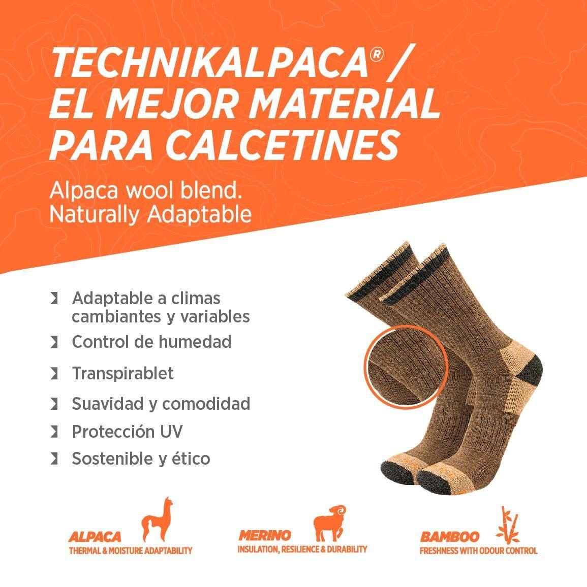 Calcetines de Trekking de Alpaca y Merino -3