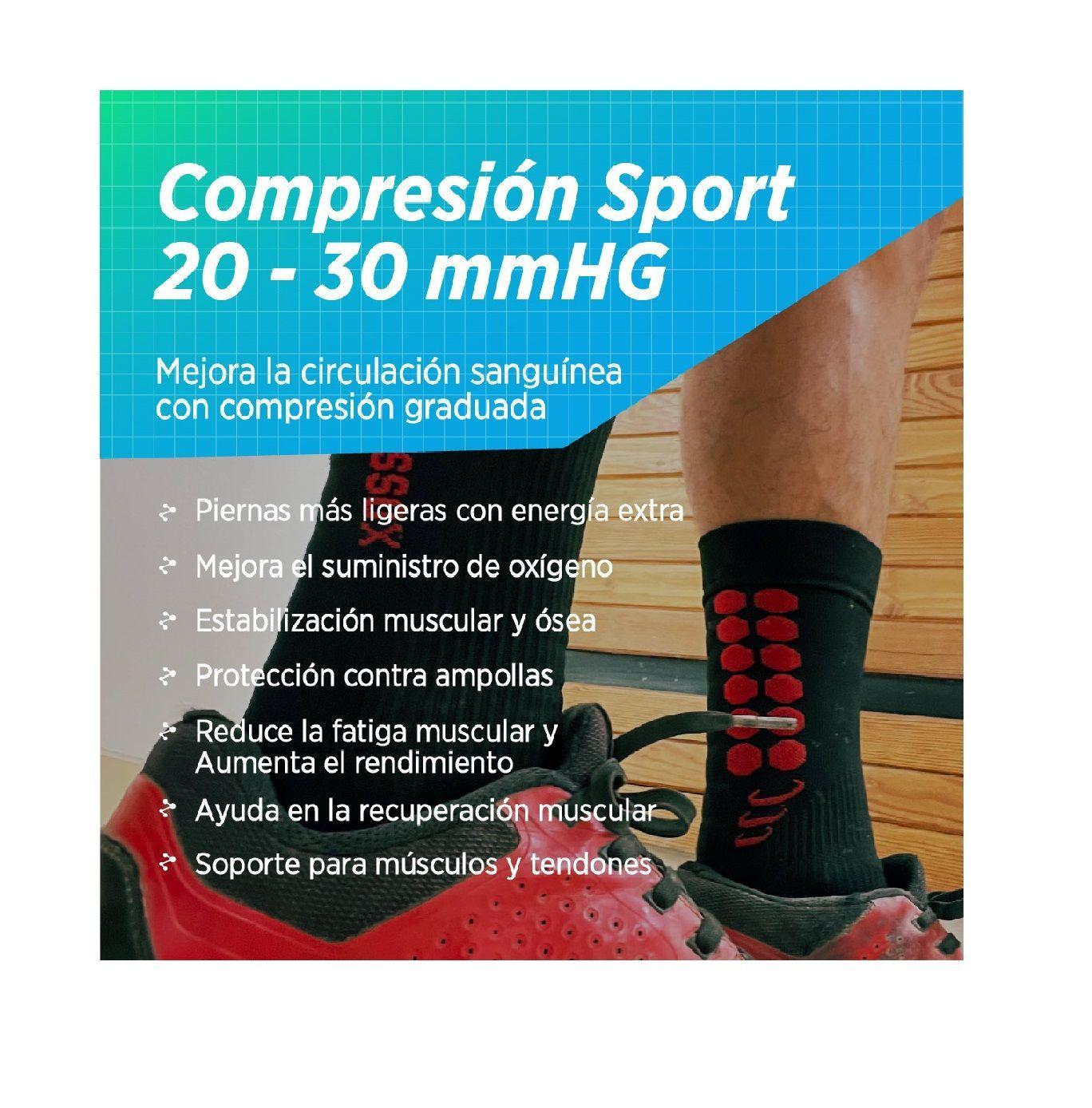 Calcetines deportivas de compresion running bicicleta gimnasio trek 2 Pack -2