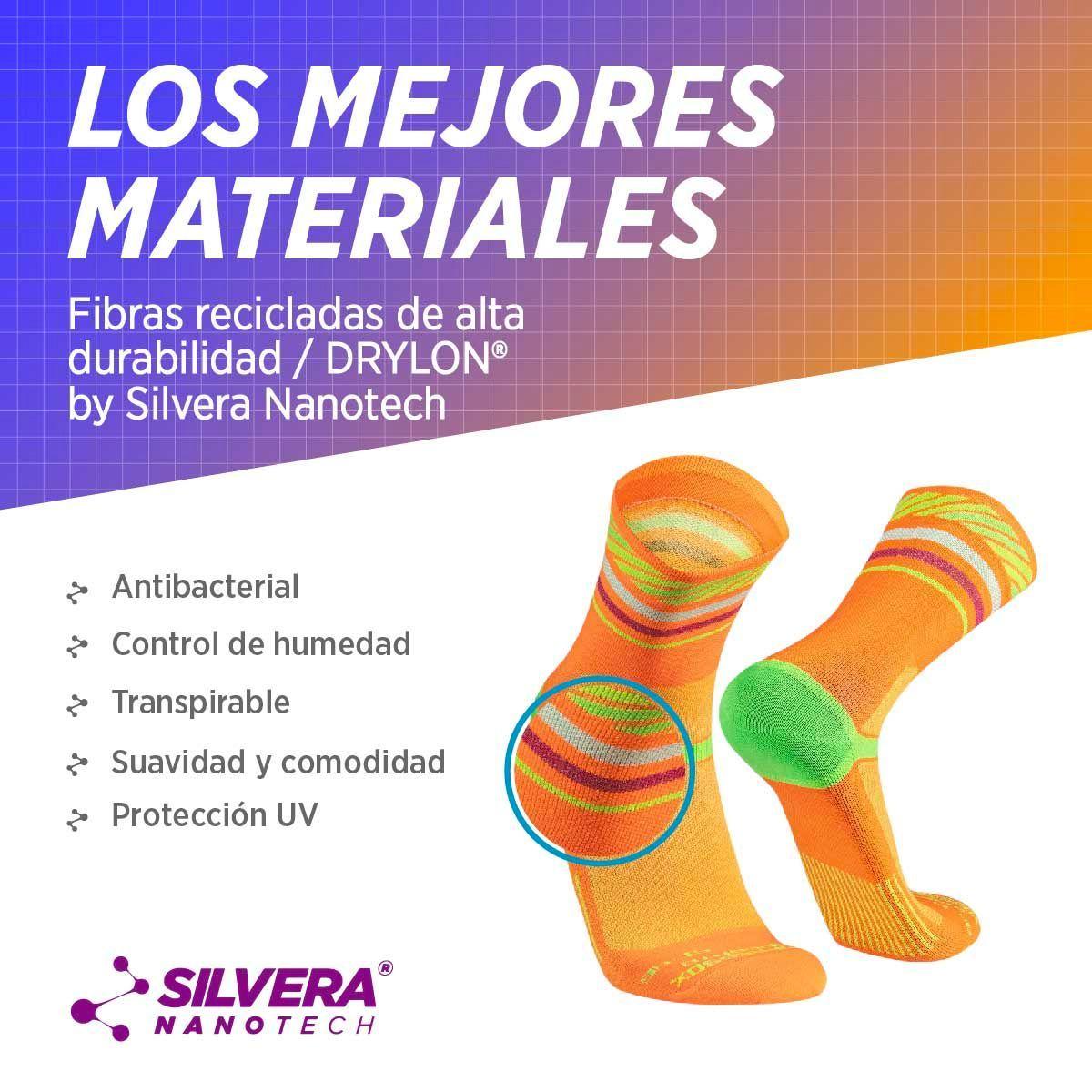 Calcetines deportivos running ciclismo gym tenis padel unisex 2 PACK-3