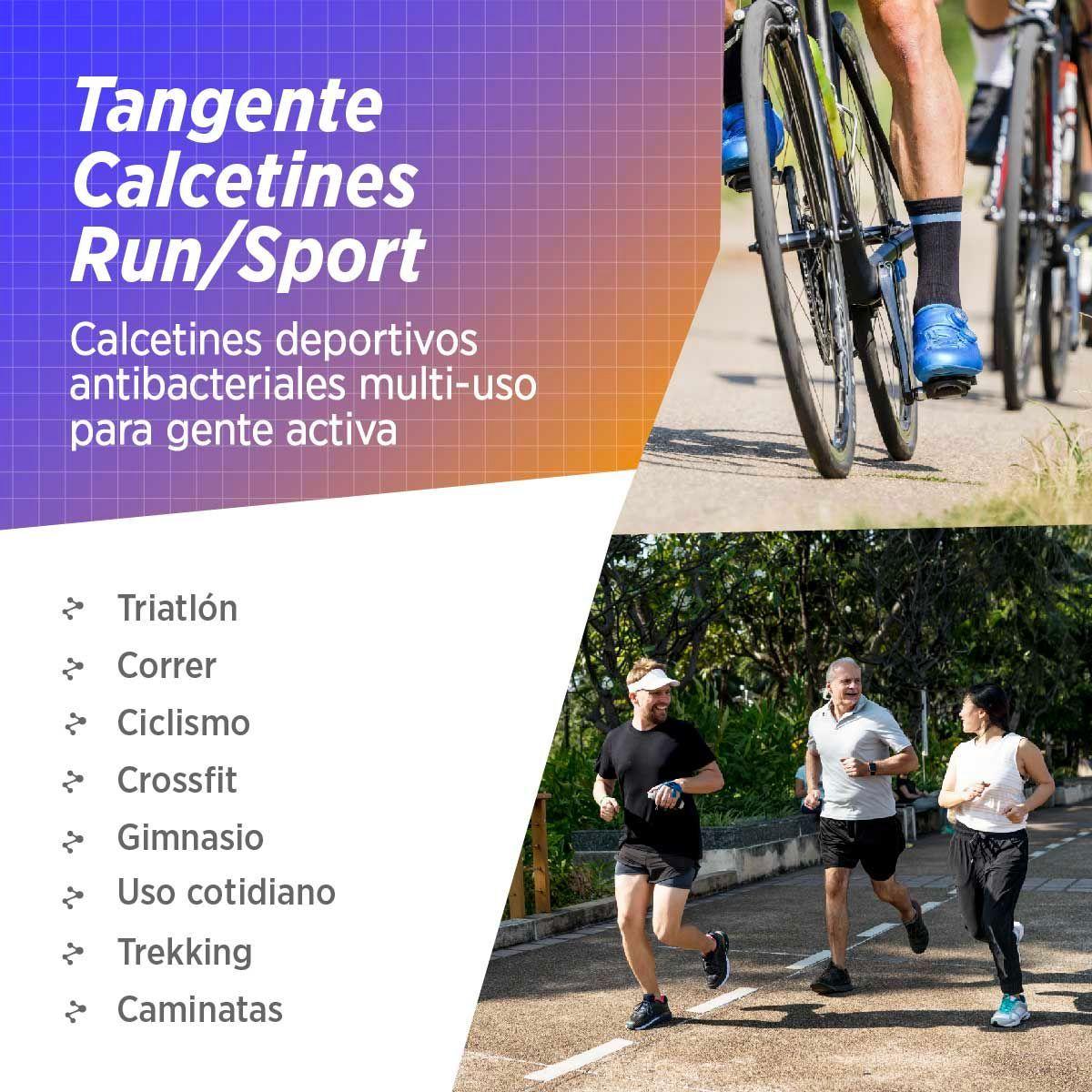 Calcetines deportivos running ciclismo gym tenis padel unisex 2 PACK-4