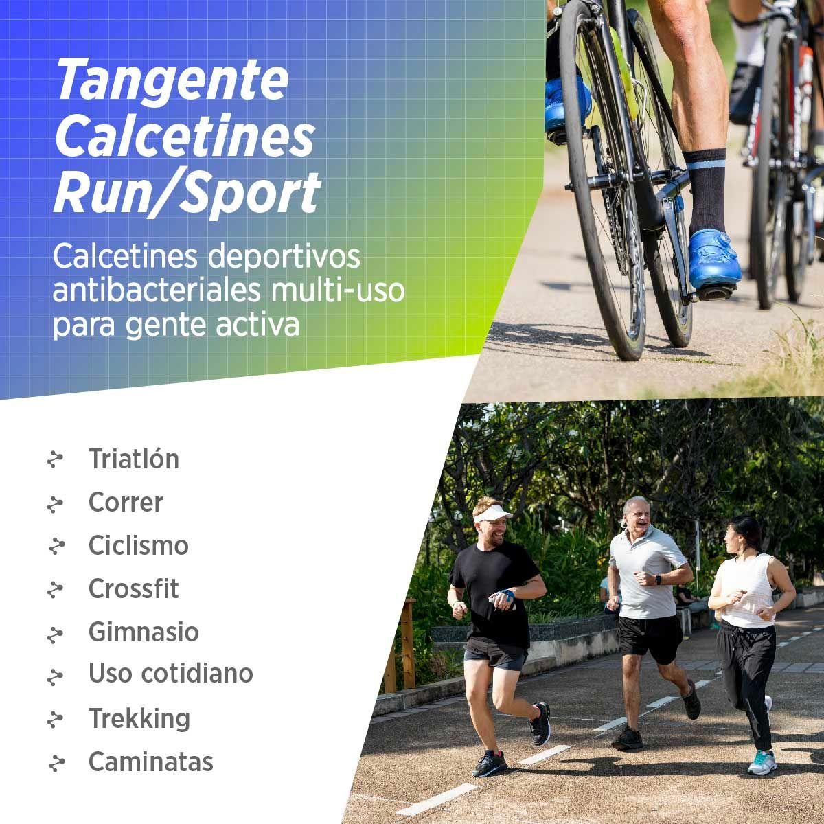 Calcetines deportivos running ciclismo gym tenis padel unisex 2 PACK-4