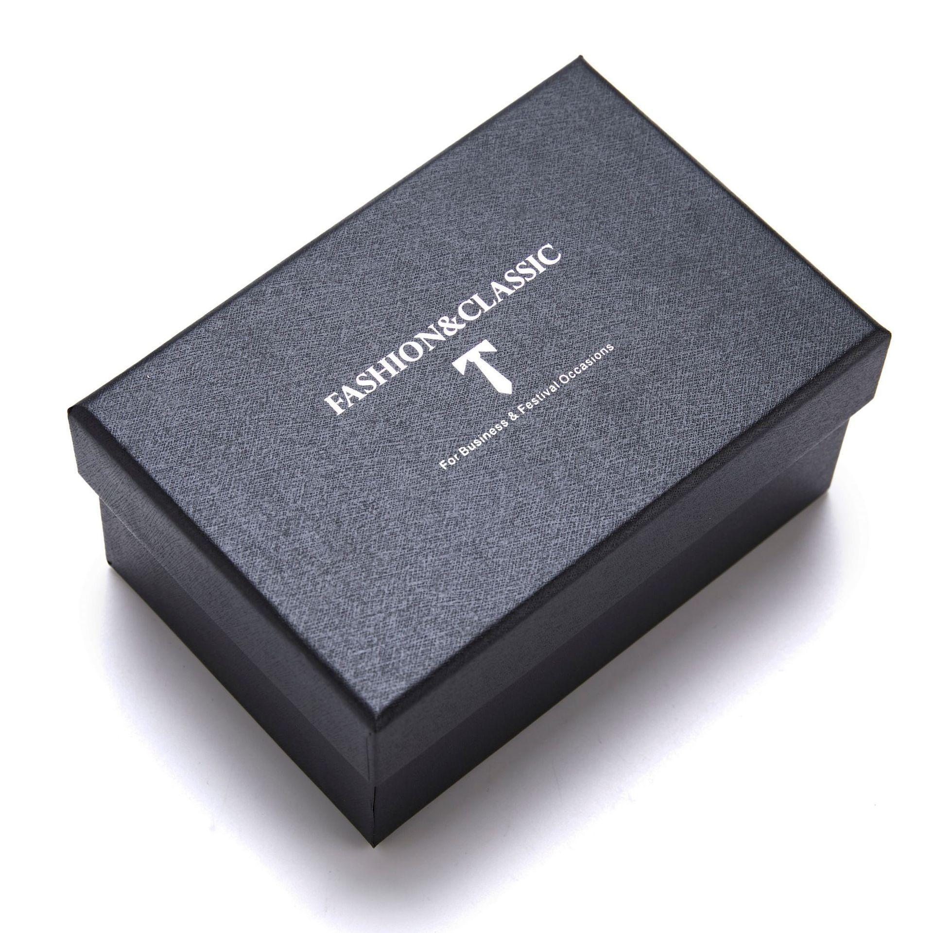 Set Corbata Pañuelo Sujetador Colleras Para Hombre Regalo Padres-2