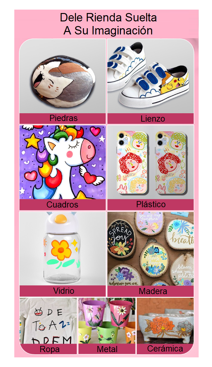 Lápices Acrílicos Marcadores 120 Colores Acrylic Paint Marker-2