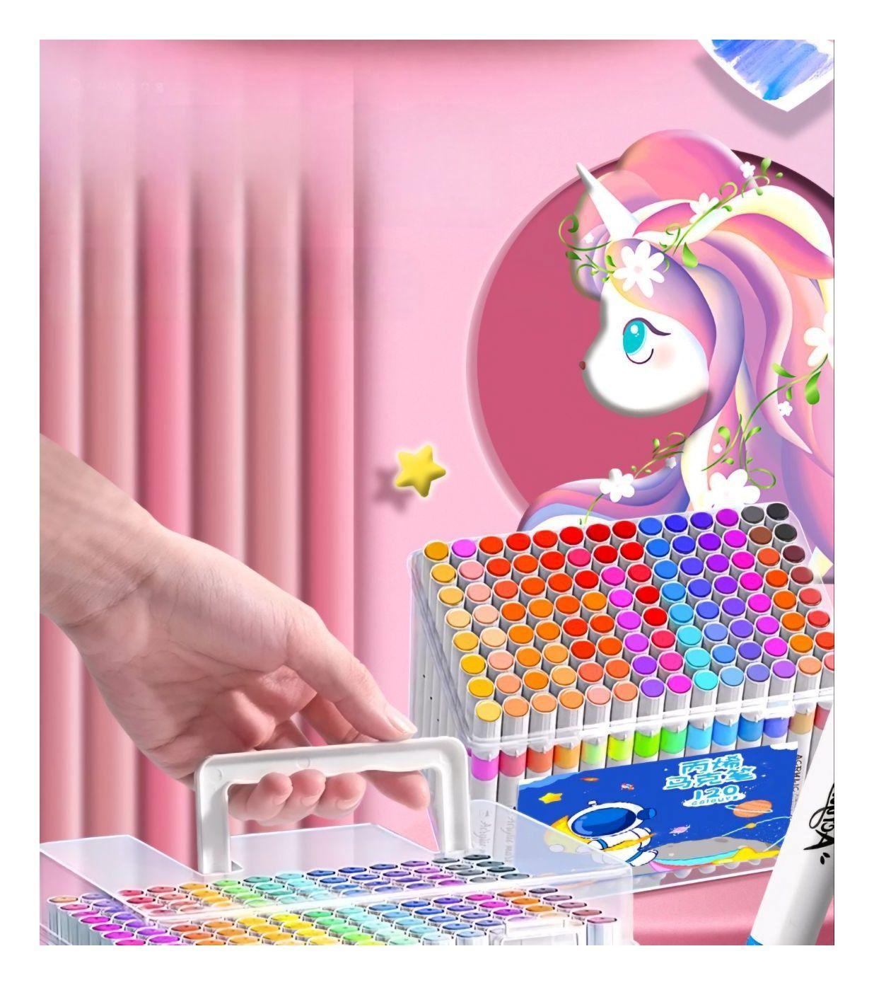 Lápices Acrílicos Marcadores 120 Colores Acrylic Paint Marker-4