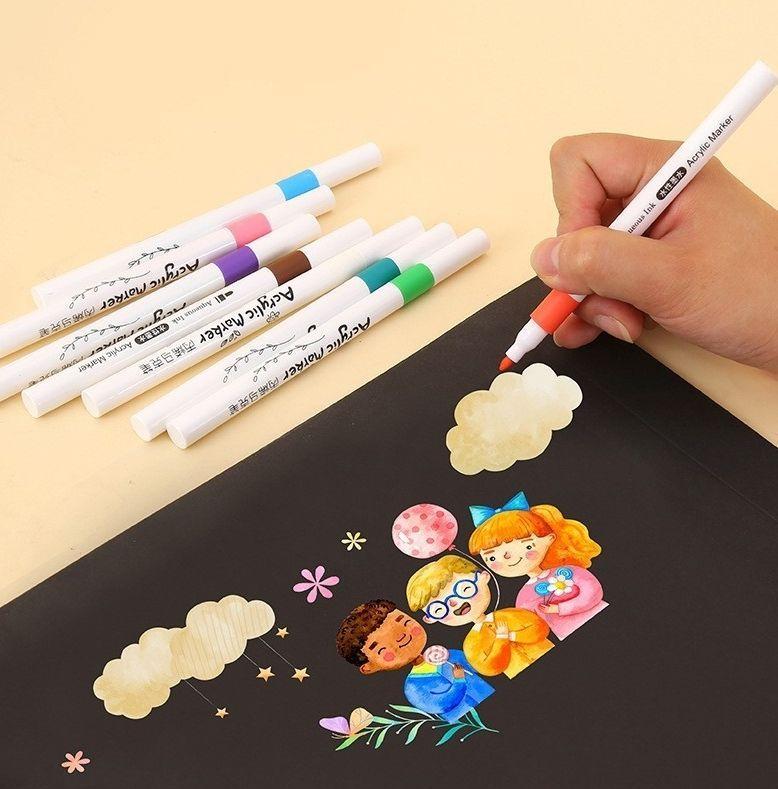 Lápices Acrílicos Marcadores 60 Colores Acrylic Paint Marker-4