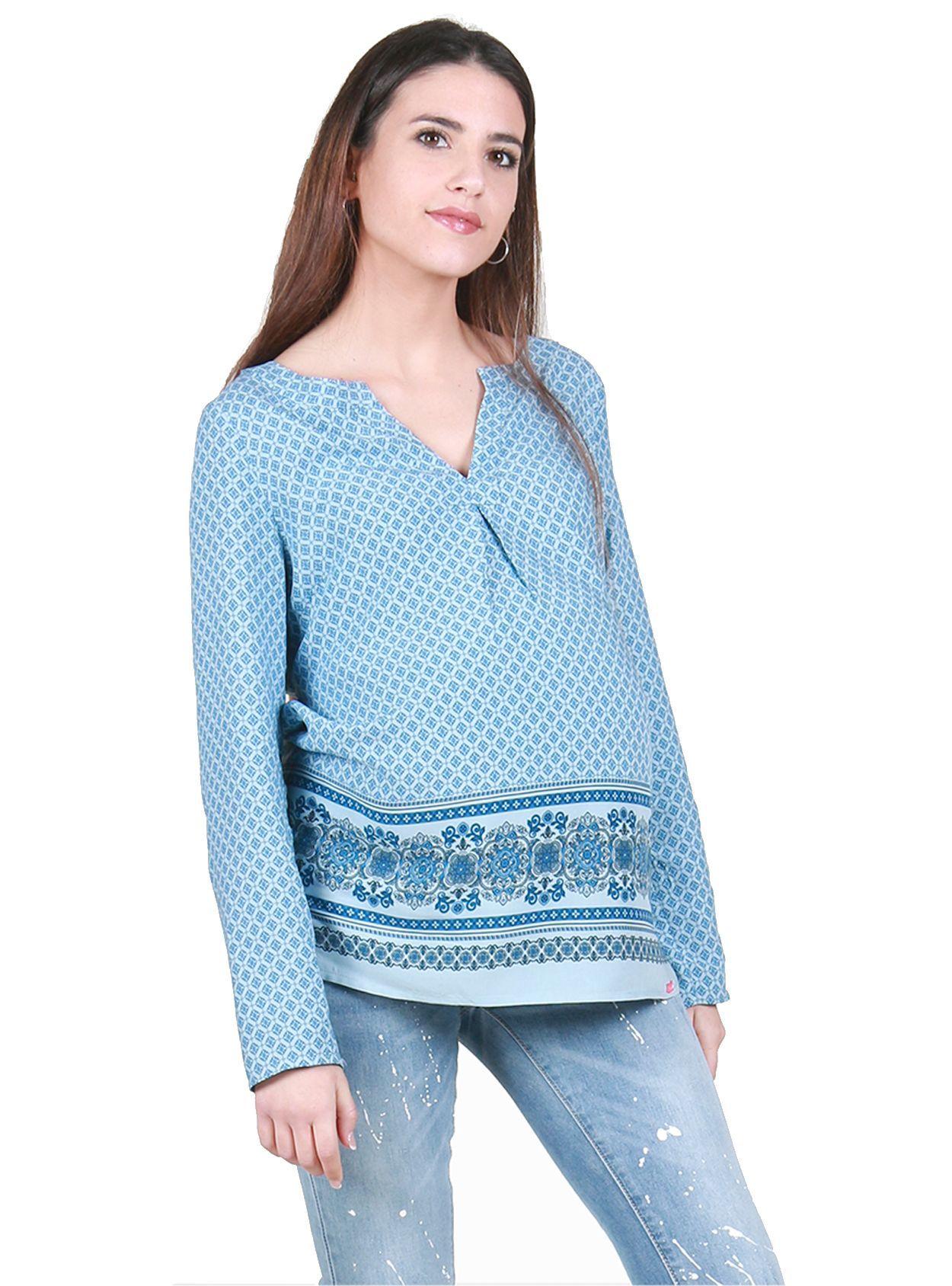 Blusa maternal estampada-0