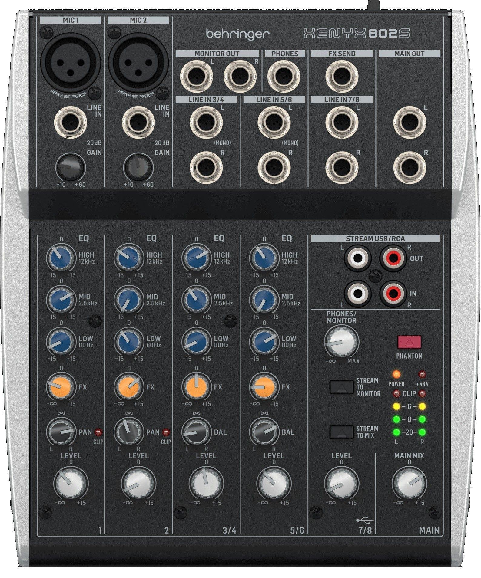 Behringer Xenyx 802S Mezcladora Interfaz-3