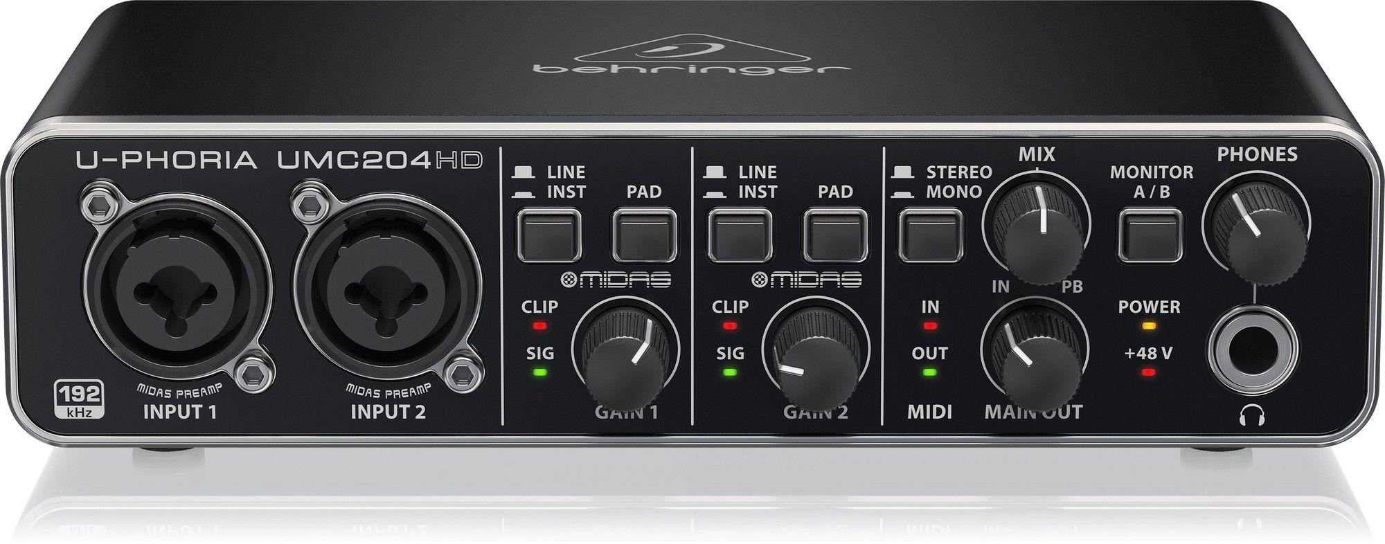 U-Phoria UMC204HD Interfaz de Audio USB-4