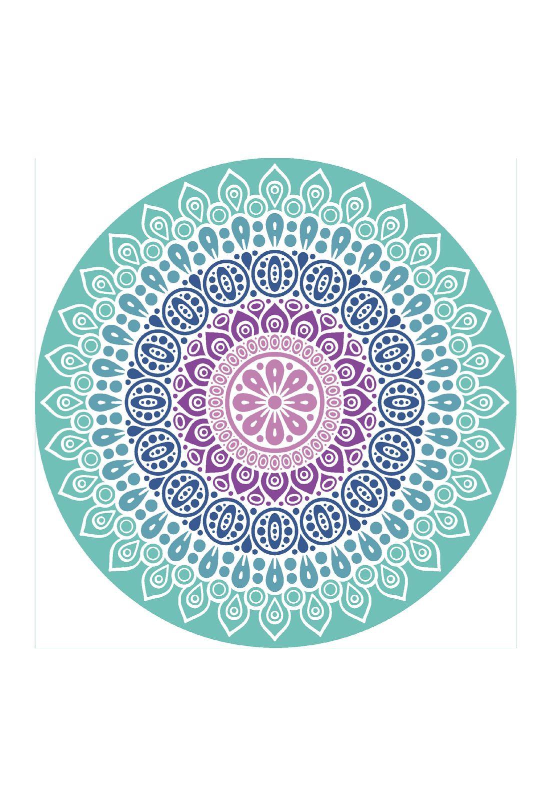 Toalla De Playa Mandala 150Cm Diseño 1-0