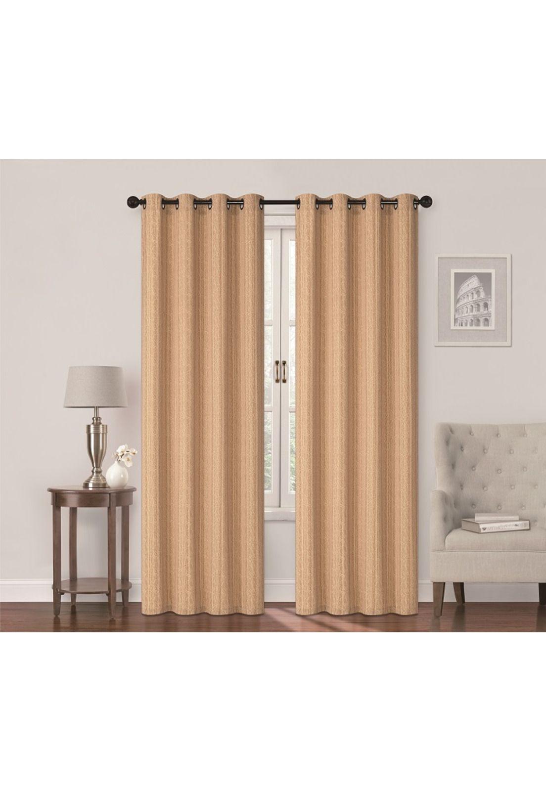 Set Cortinas 8P Natales 140X220cm Color Oro-1