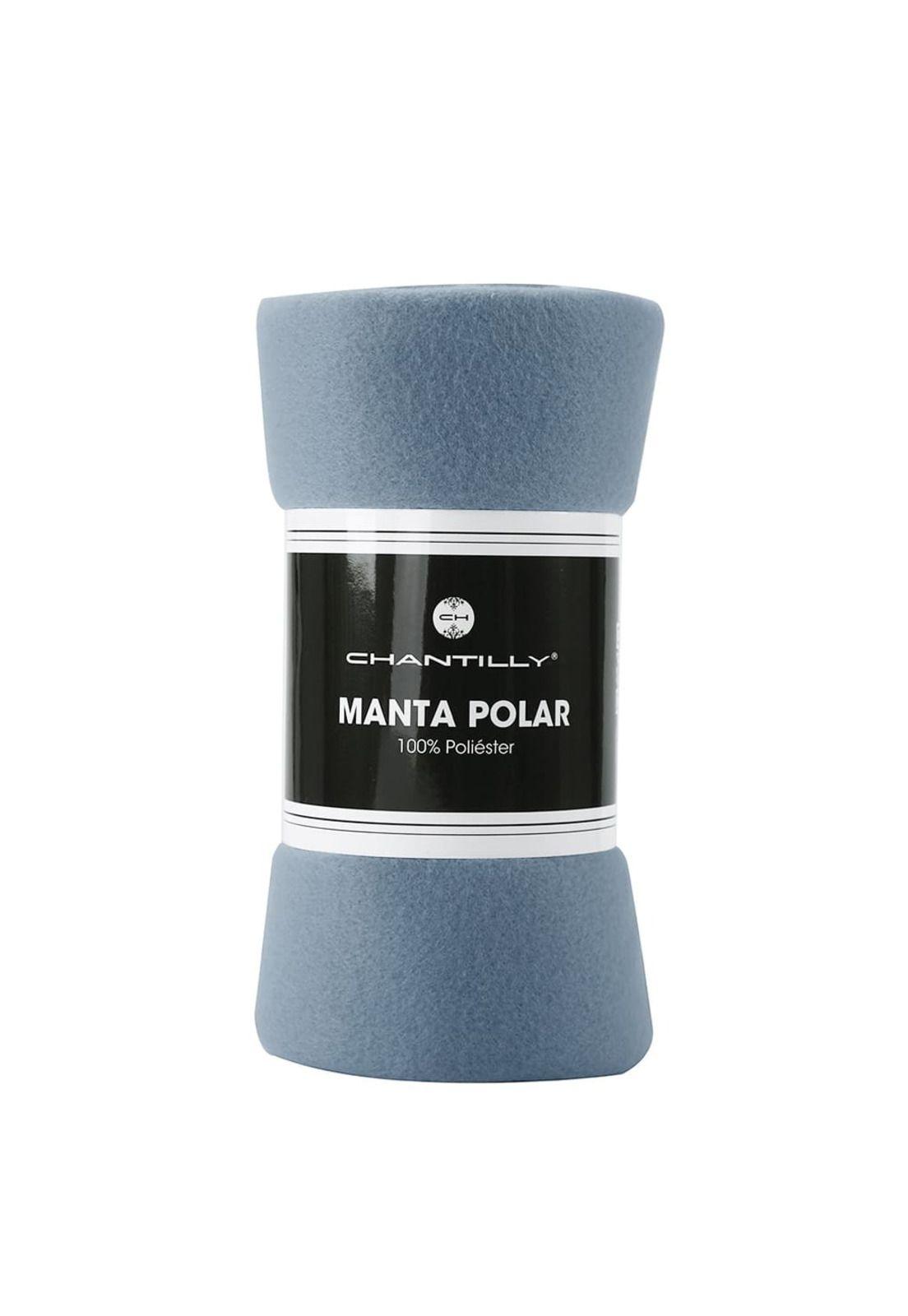 Manta Polar Térmico Chantilly 125x150 cm Azul Piedra-0