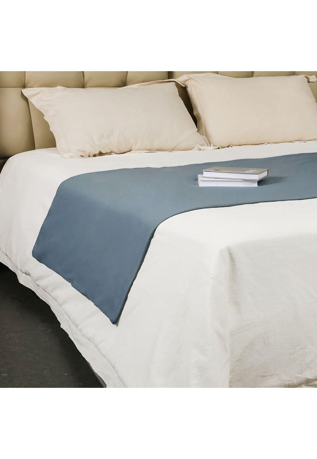 Manta Polar Térmico Chantilly 125x150 cm Azul Piedra-2