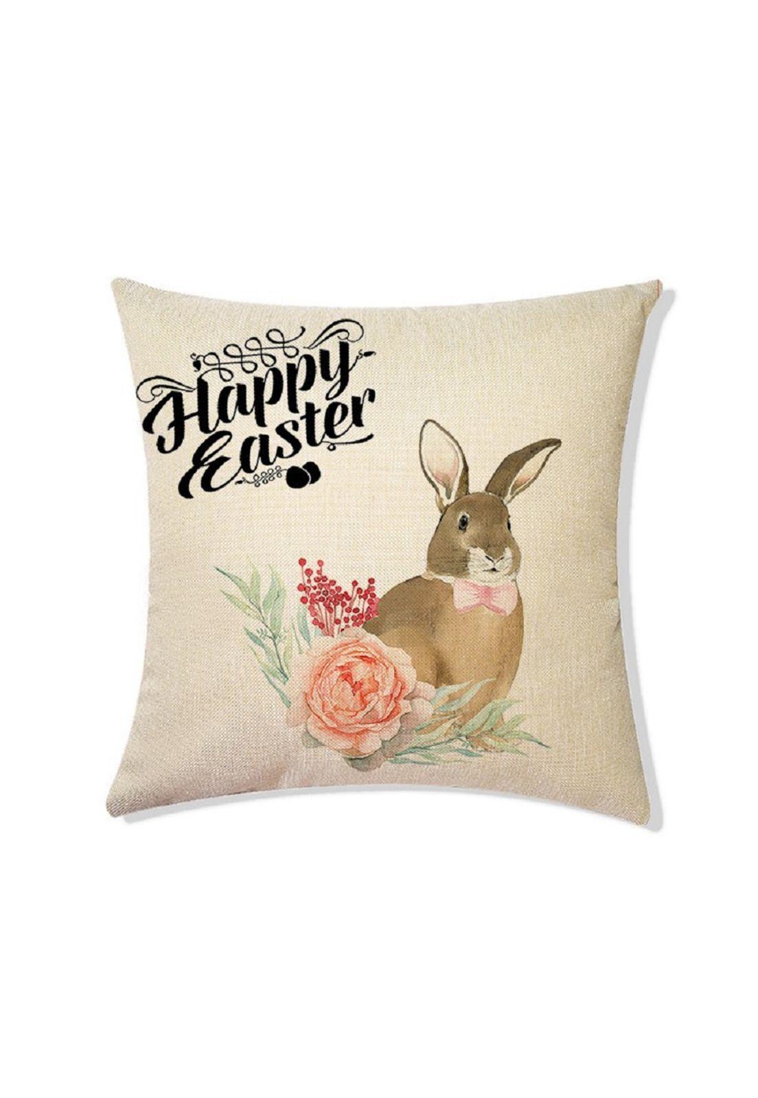 Funda Cojin Conejo Pascua 45x45cm Dsn096/4-0