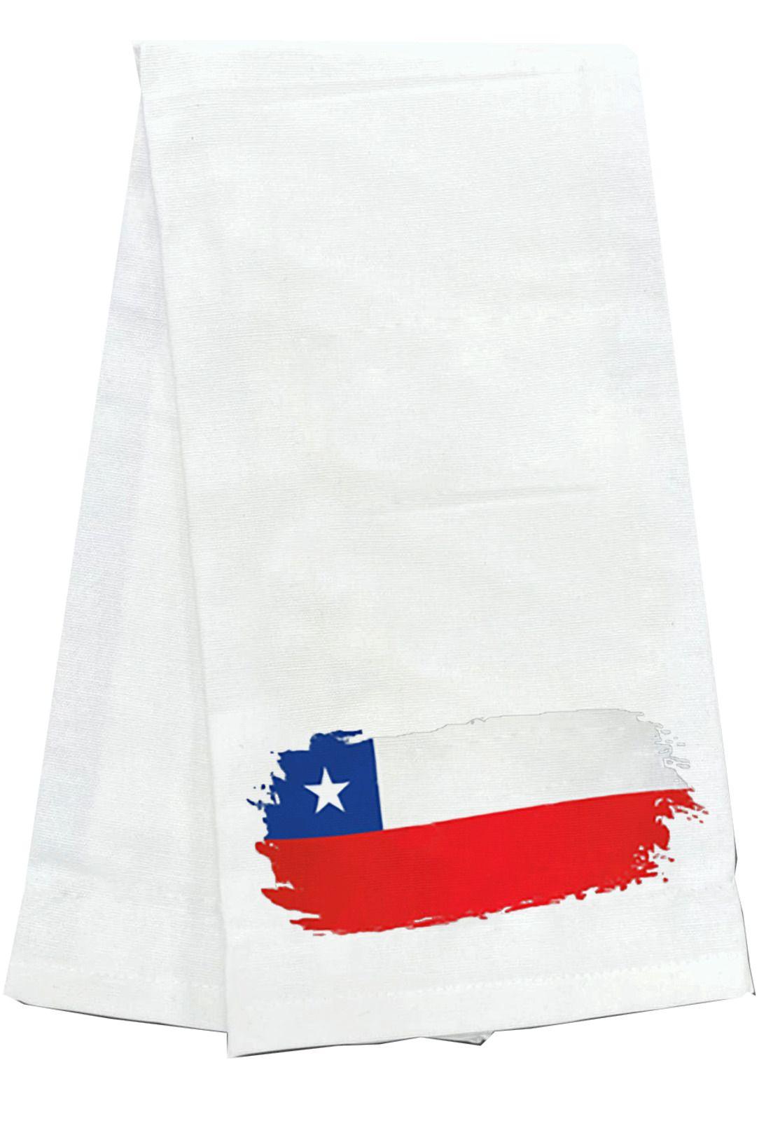 Toalla Cocina Bandera Chile 45X60Cm Ykt-02-0