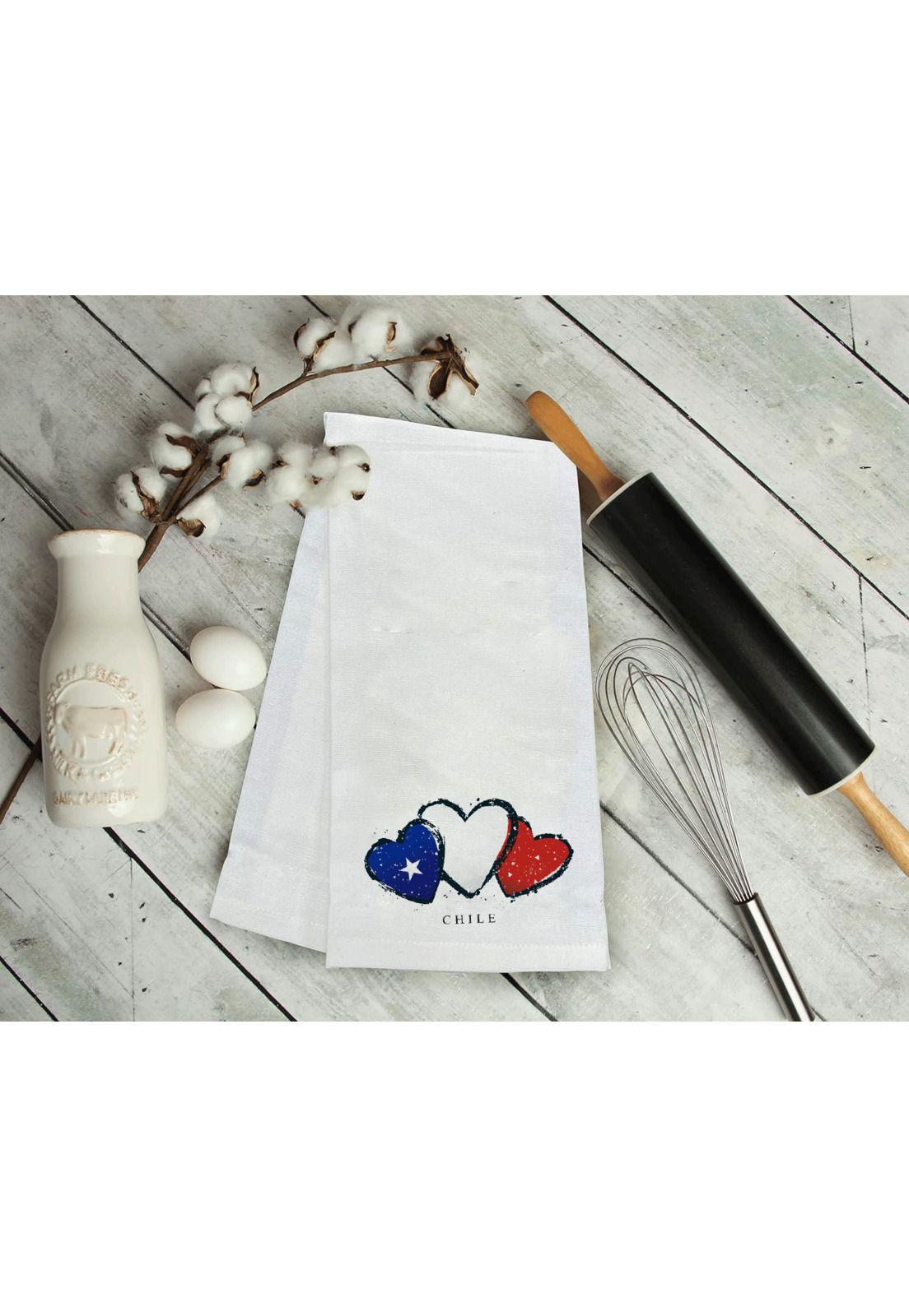 Toalla Cocina Chile Corazones 45X60Cm Ykt-04-1