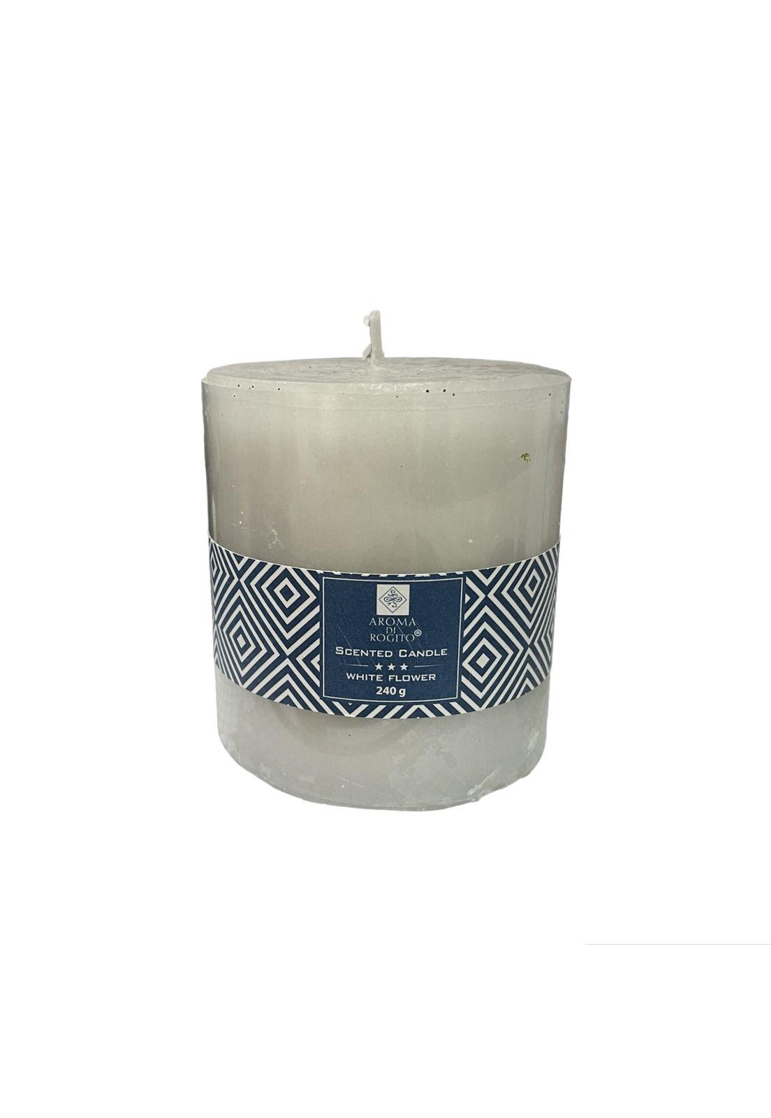 Vela aromática flor blanca 7,0 x 7,5 cm-0