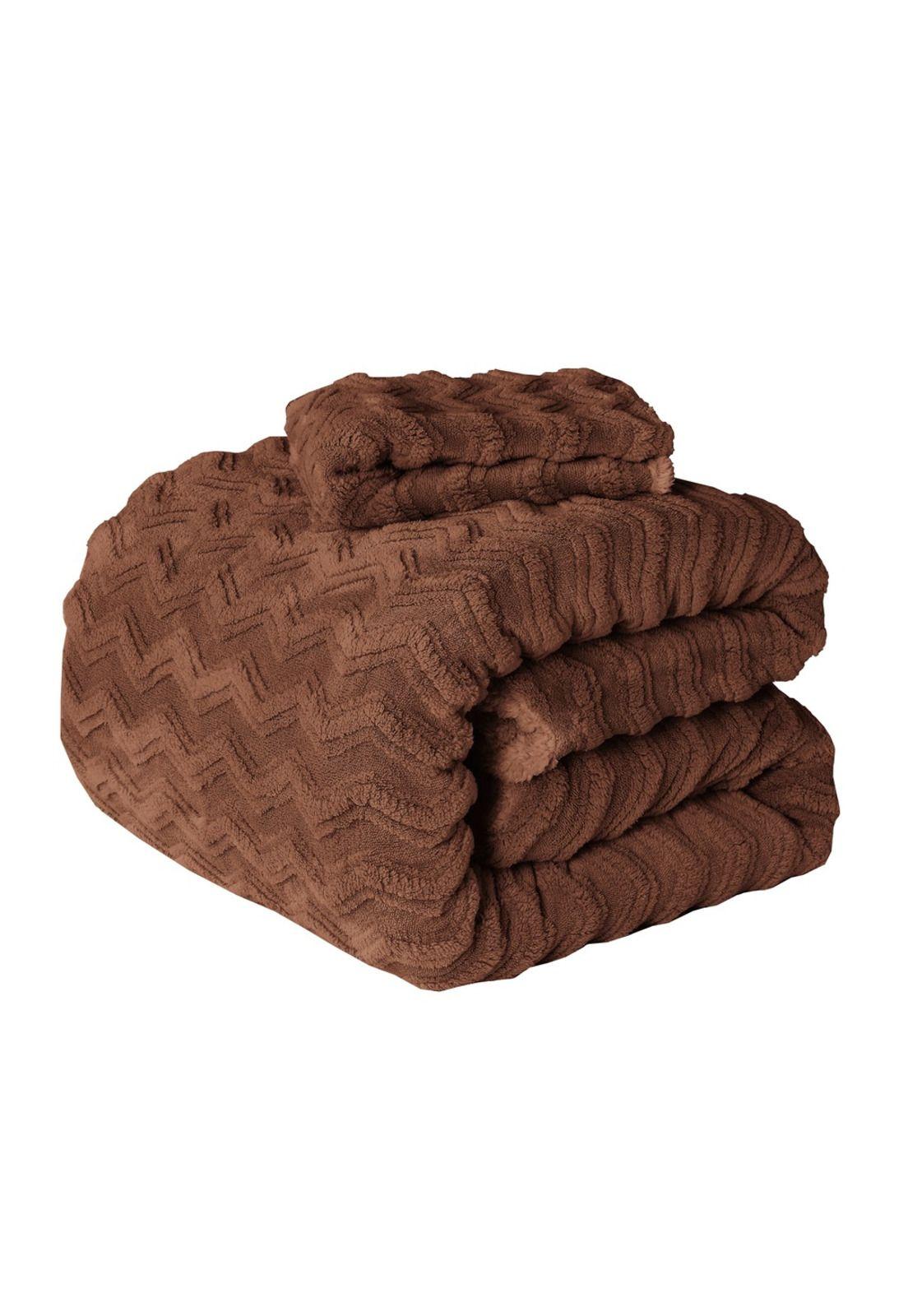 Plumón Sherpa Extra Cálido Chantilly 2 Plazas Café-3