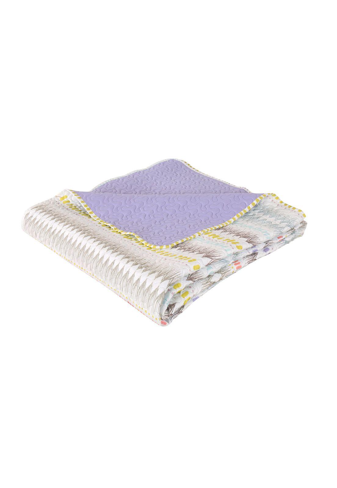 Cubrecama Microfibra Estampado Trazos 1.5 Plazas -2