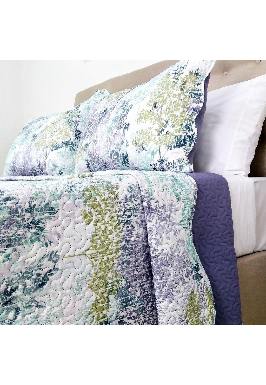 Cubrecama Microfibra Estampado Paisaje King -1