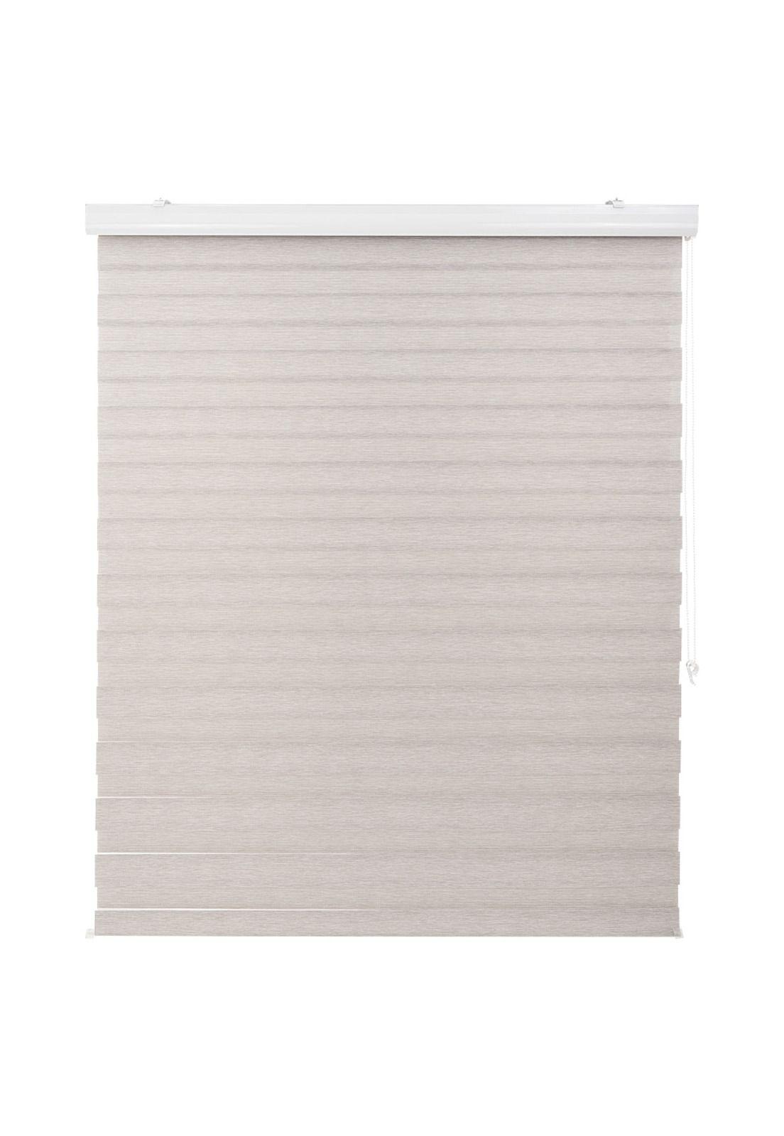 Cortina Duo Con Cenefa Premium 90X240Cm Color Gris Plata-3