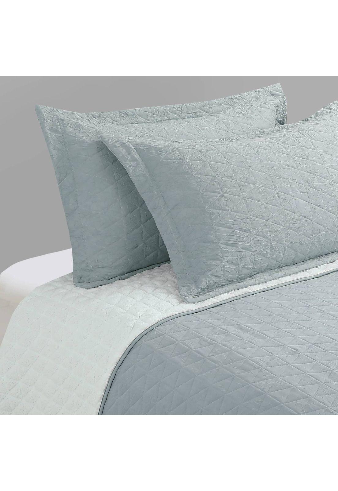 Cubrecama Crinkle Sherpa Liso-0