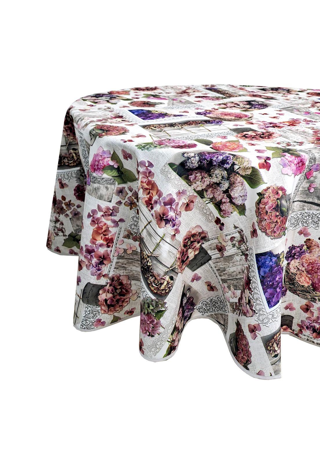 Mantel Bistrech Estampado Redondo Hac2499 180cm -0