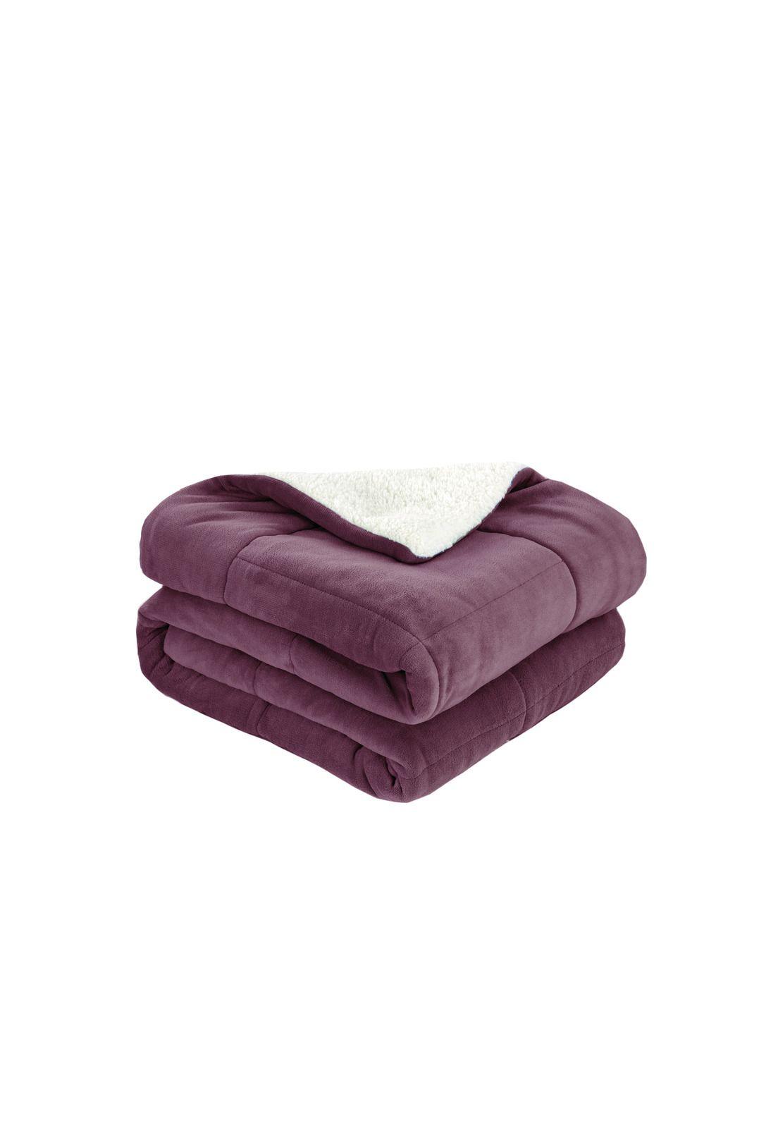 Cubrecama Coral Termico King Color Rosa Viejo-2