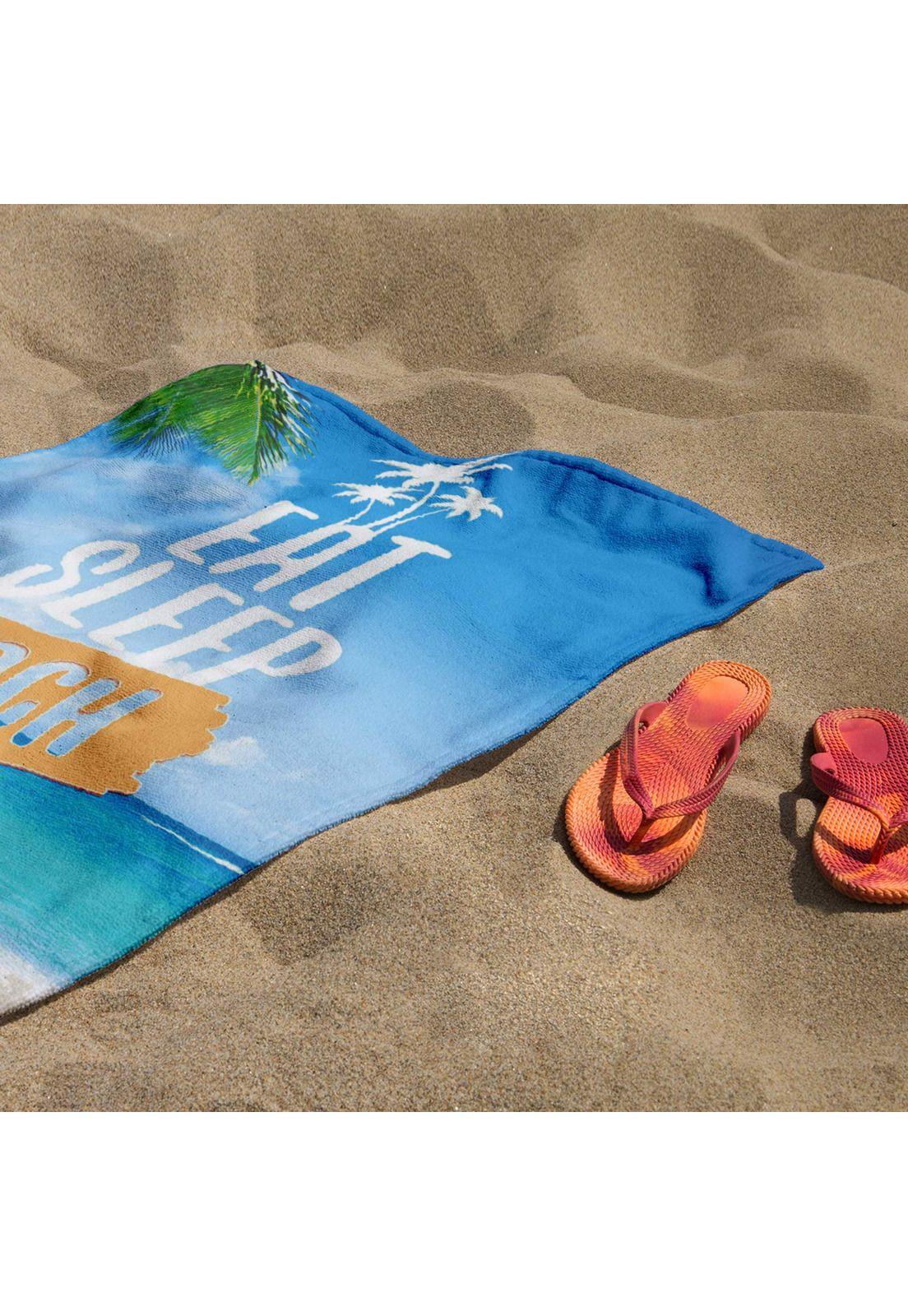 Toalla De Playa Microfibra Diseño Repeat 70X140Cm-1