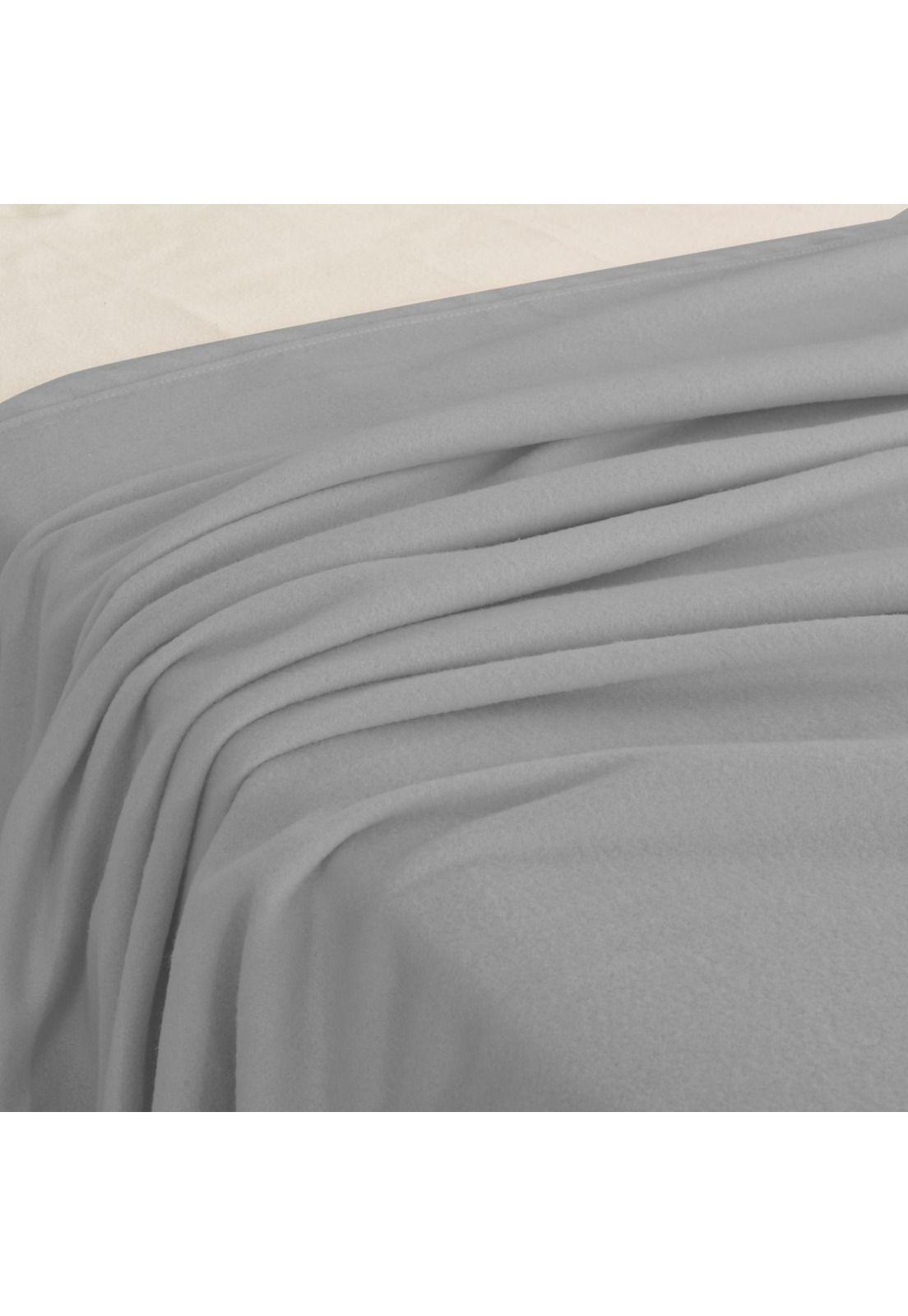 Frazada Polar Térmico Chantilly 1.5 Plazas Gris Plata-2