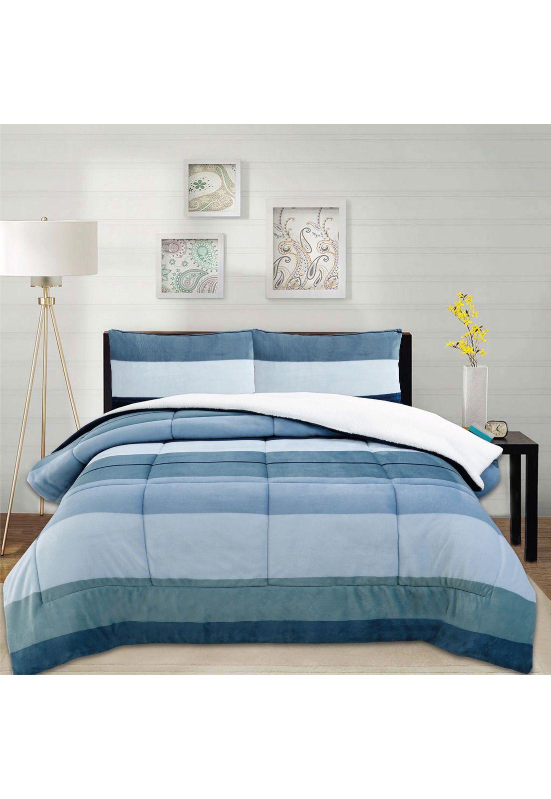 Cubrecama Coral Termico Listado Texturas 1.5P-0