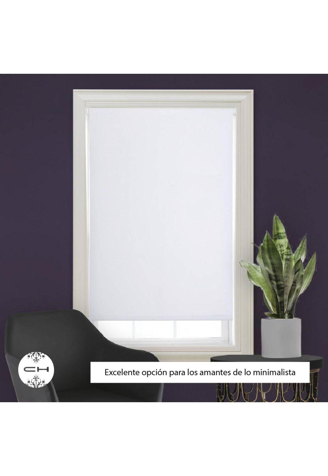 Cortina Roller Blackout 150X220 Cm Blanco-1