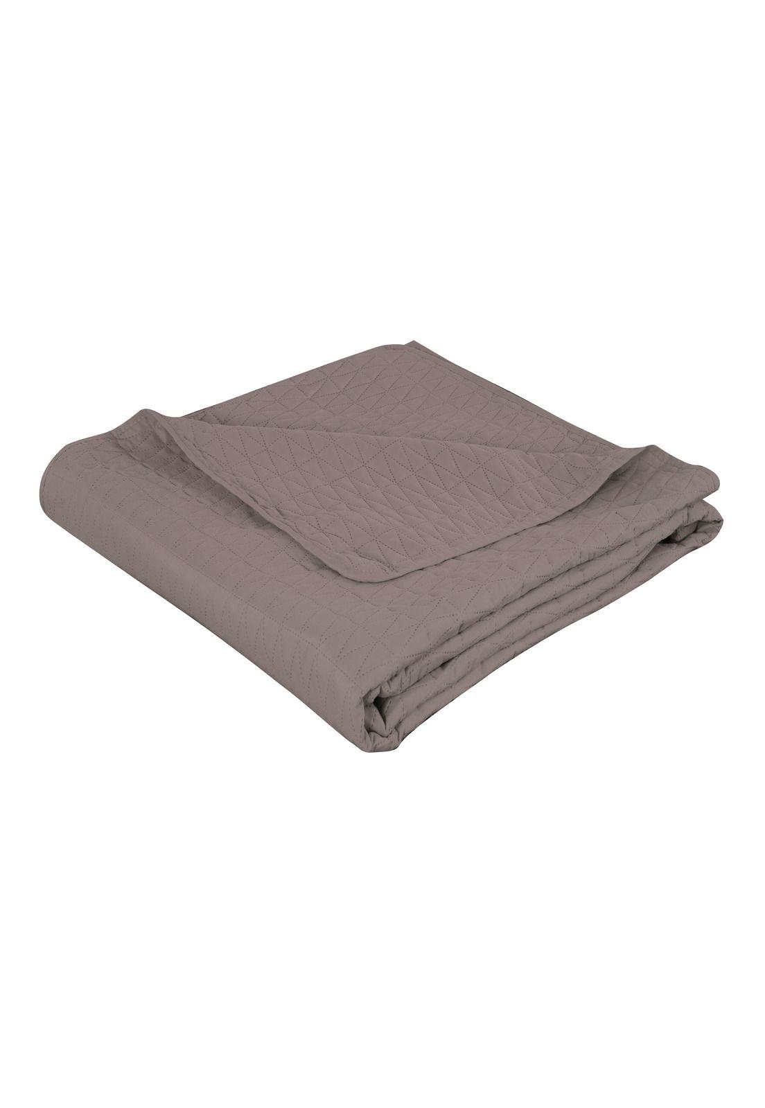 Cubrecama Microfibra Ultrasonic Liso King Morado-2