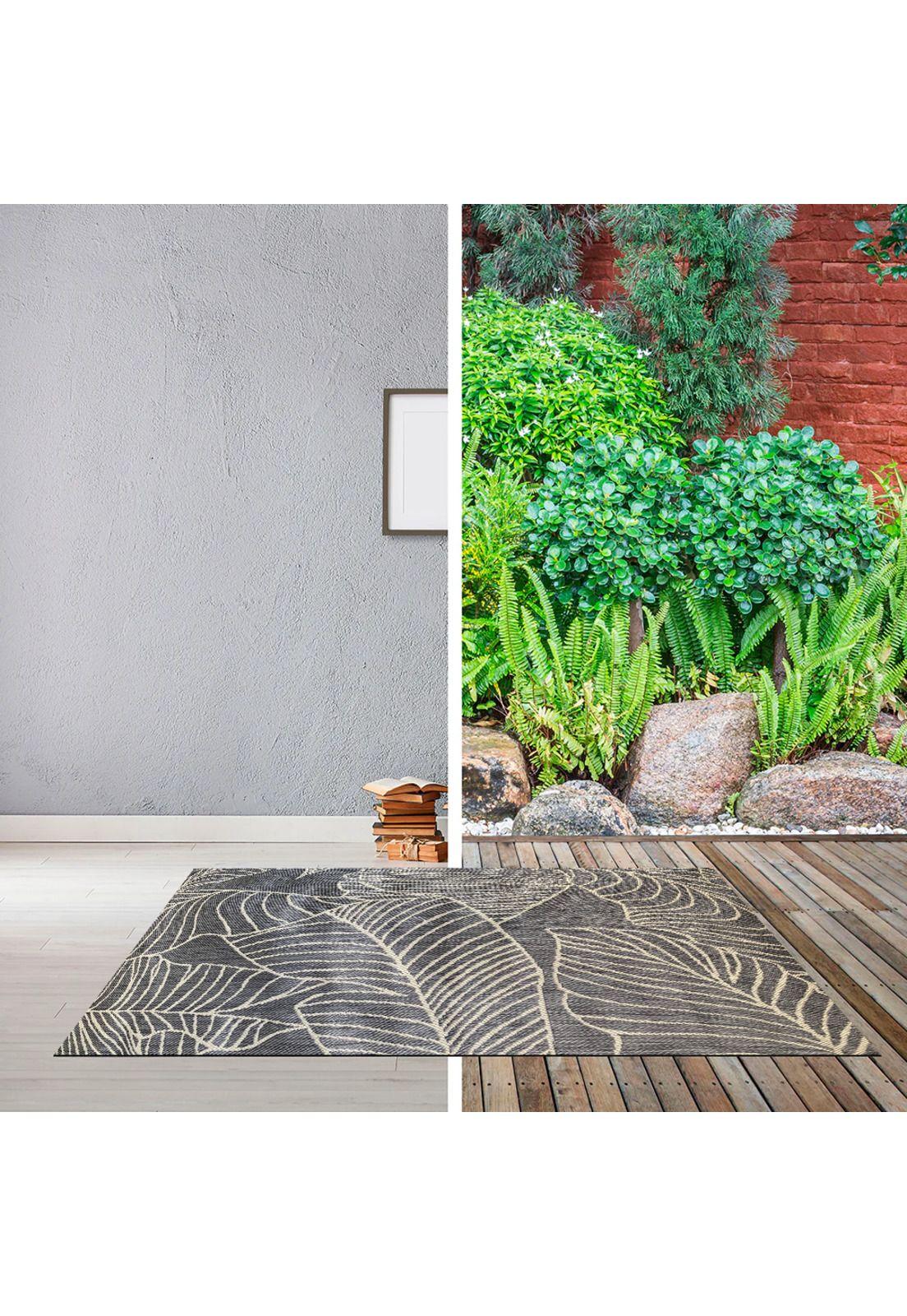 Alfombra 200 X 290 Natura Hojas Gris-2
