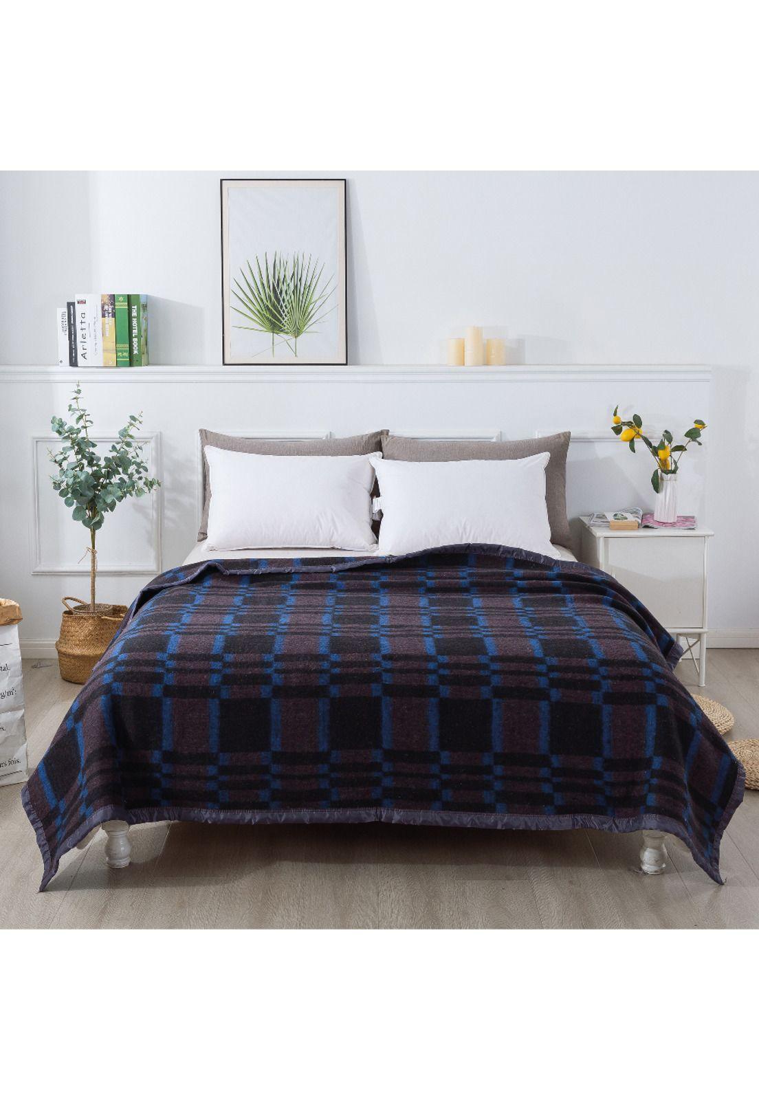 Frazada Termica Jacquard 1.5P Celeste-3
