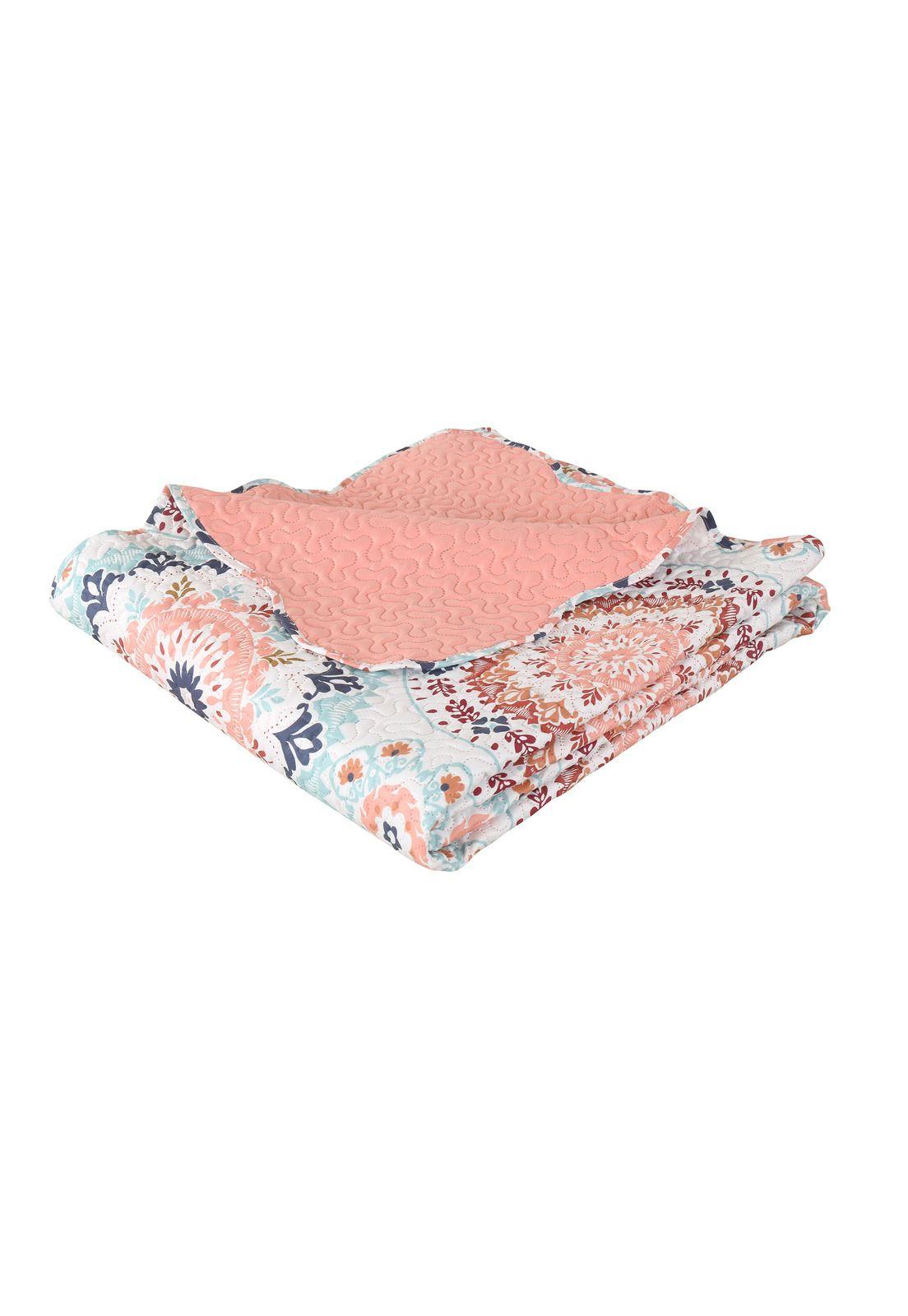 Cubrecama Microfibra Estampado Mandala 2 Plazas -2