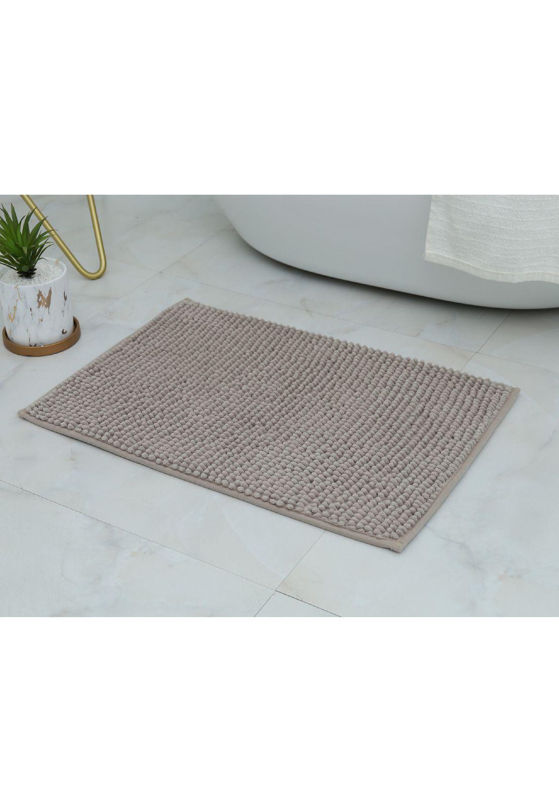 Piso De Baño Chenille 40X60Cm Color Beige-1