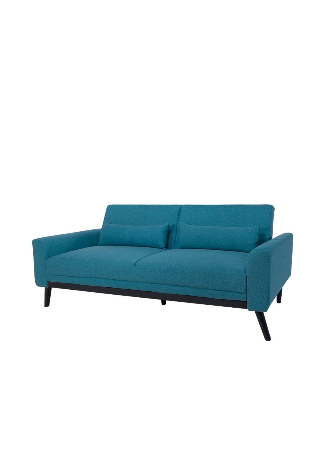 Sofa Cama 3 Cuerpos Kalevi Color Turquesa-1