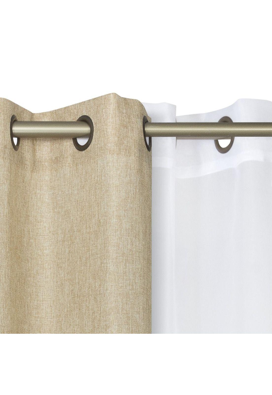 Set Cortinas Corcovado 140x220 Cm - Natural-1
