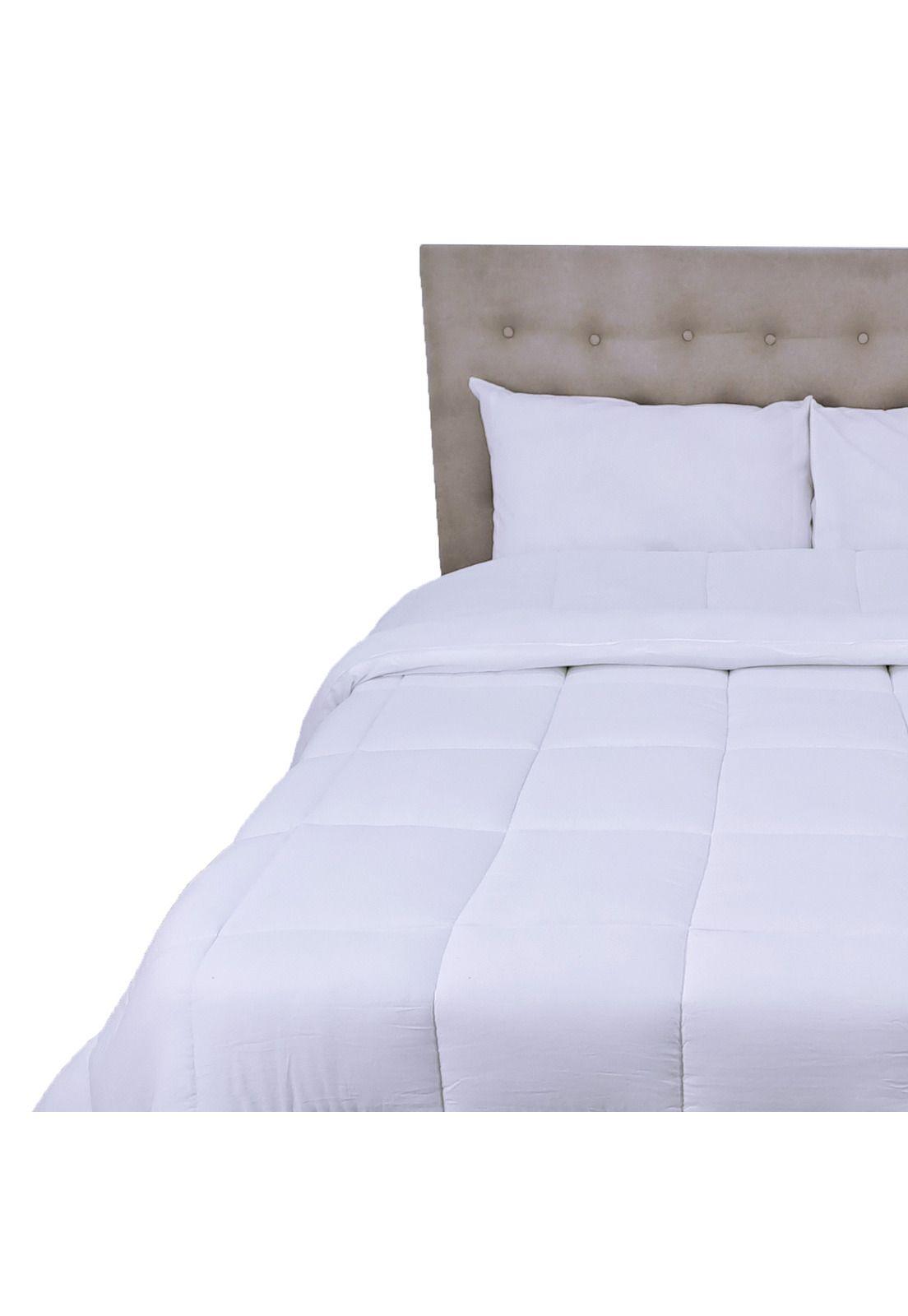 Plumon Termico King Microfibra 400Gsm Color Blanco-0