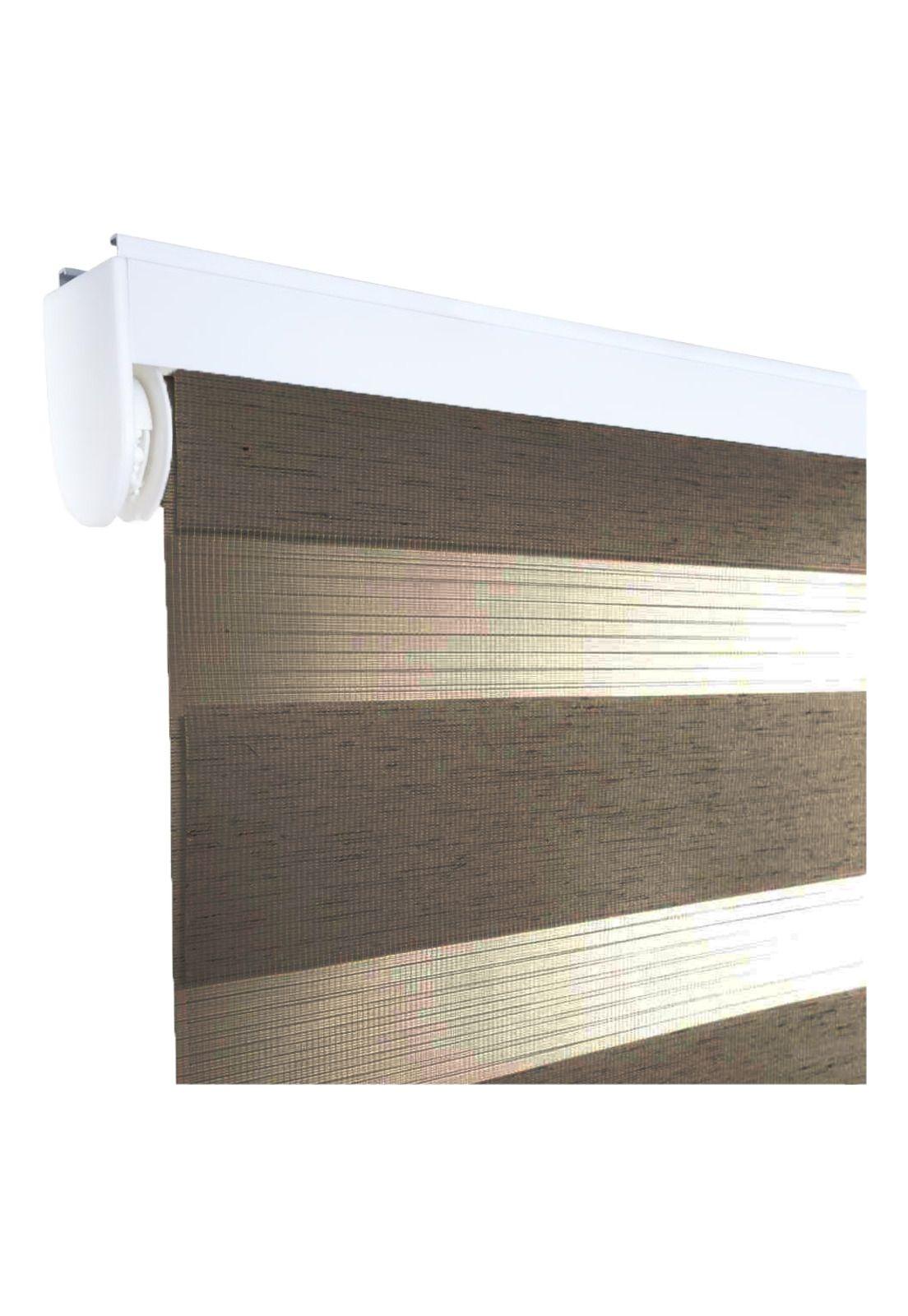 Cortina Duo Sin Cadena 90 X 165 Cm Chocolate-1